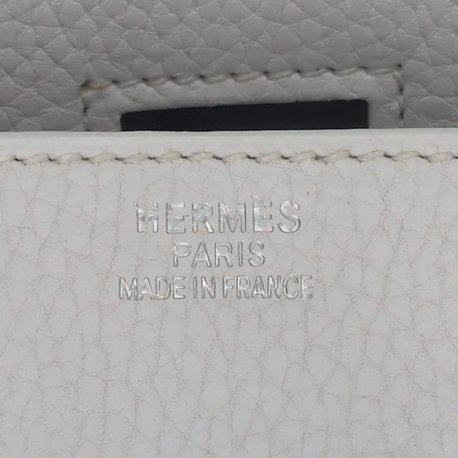 Hermès Birkin Shoulder 42 White Etoupe Clemence Palladium Hardware □J Stamp - Lost Designer