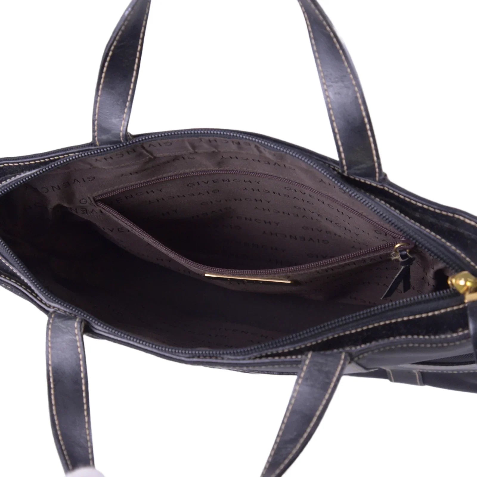 Givenchy Handbag Leather x Canvas Bag Black