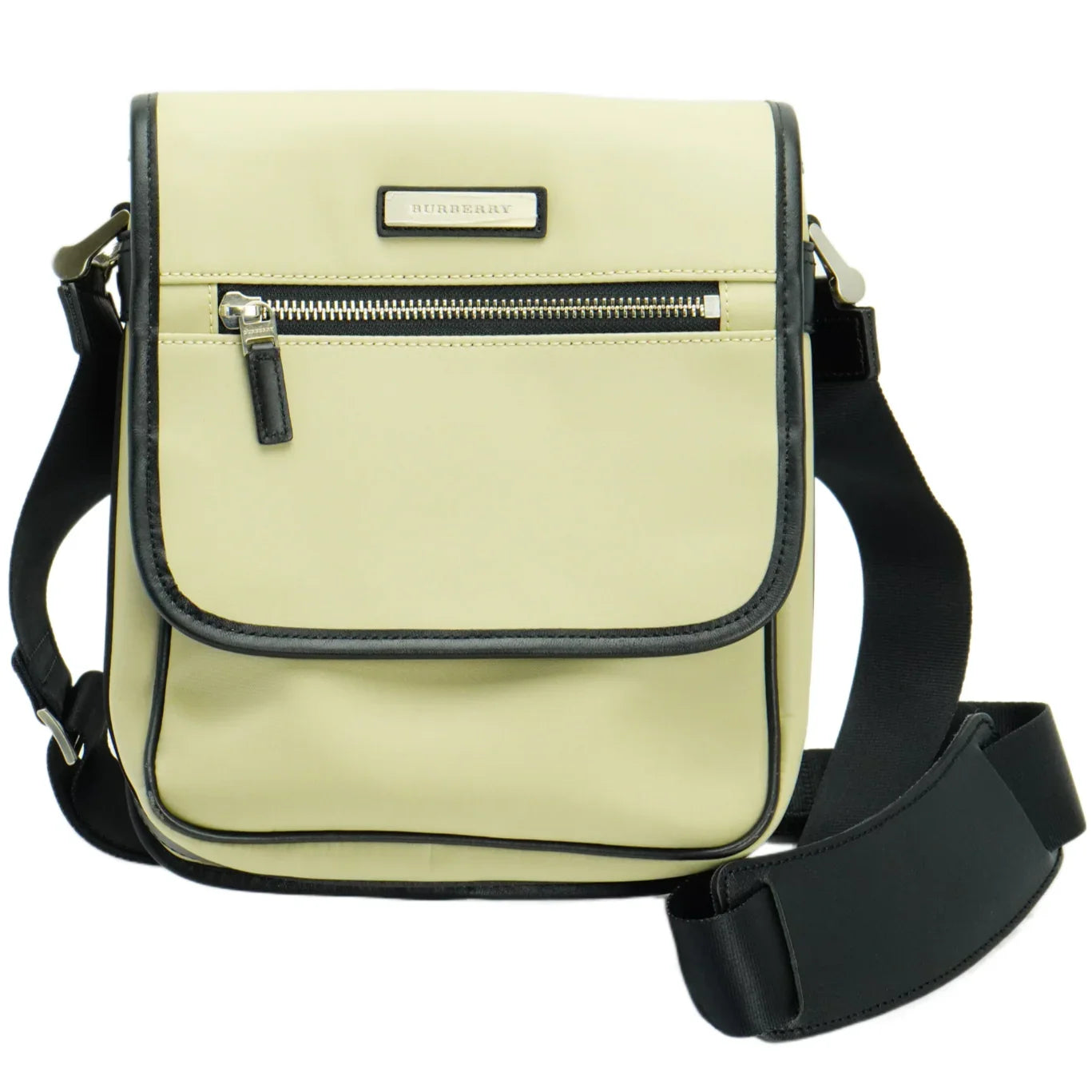 Burberry Nylon Fabric Crossbody Bag Olive