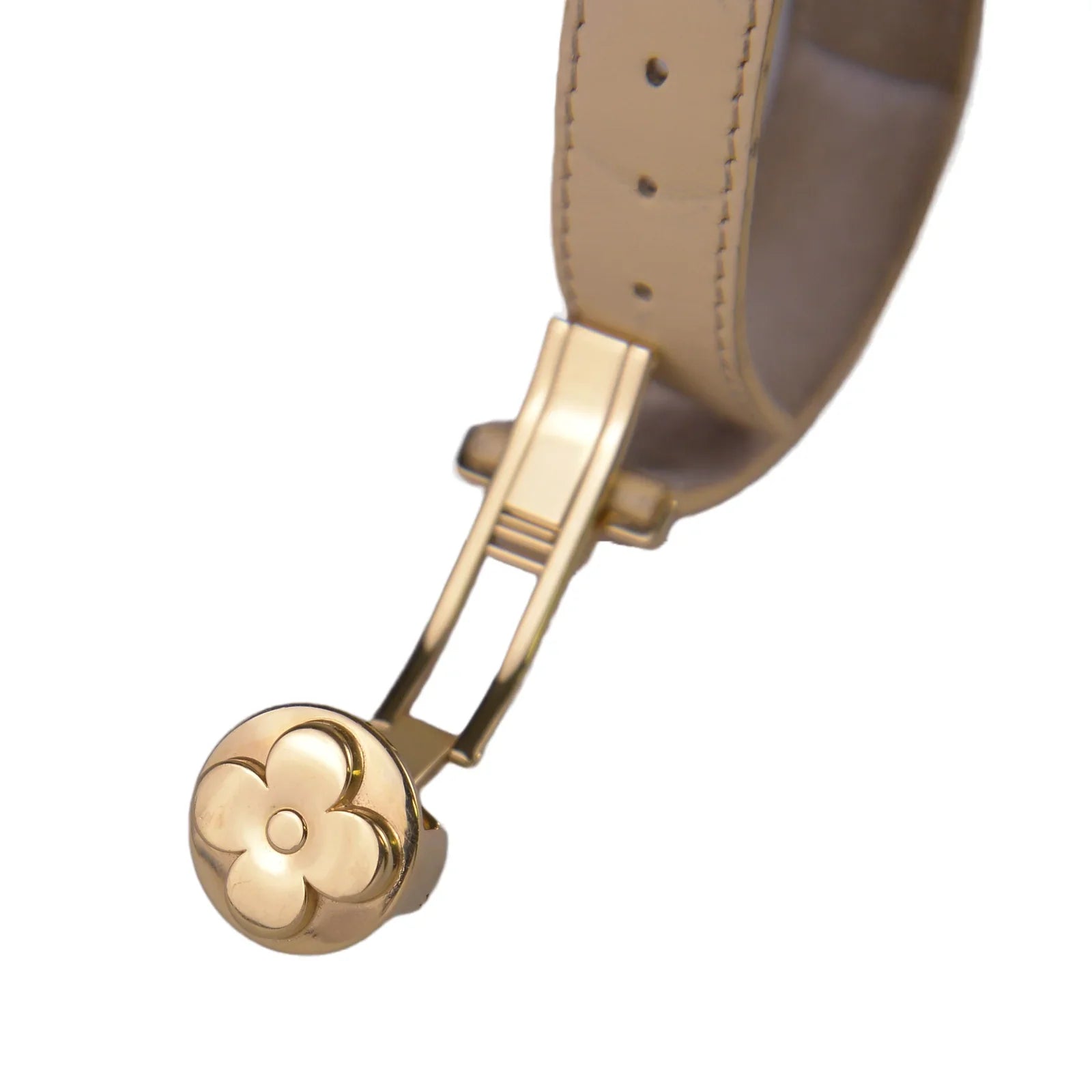 Louis Vuitton Good Luck Monogram Leather Bangle, Beige - Lost Designer