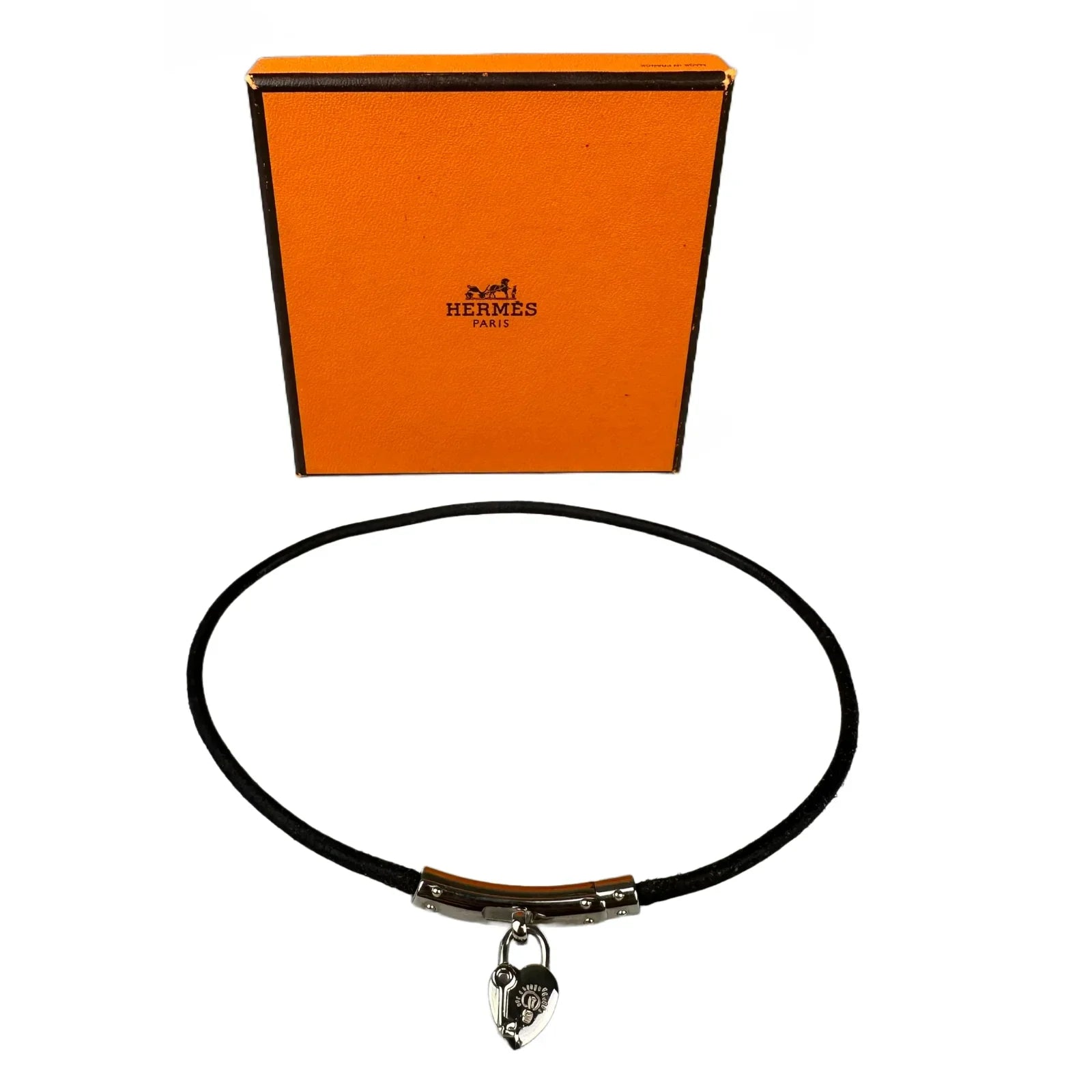 Hermes Viviride Choker Necklace Heart Cadena Motif