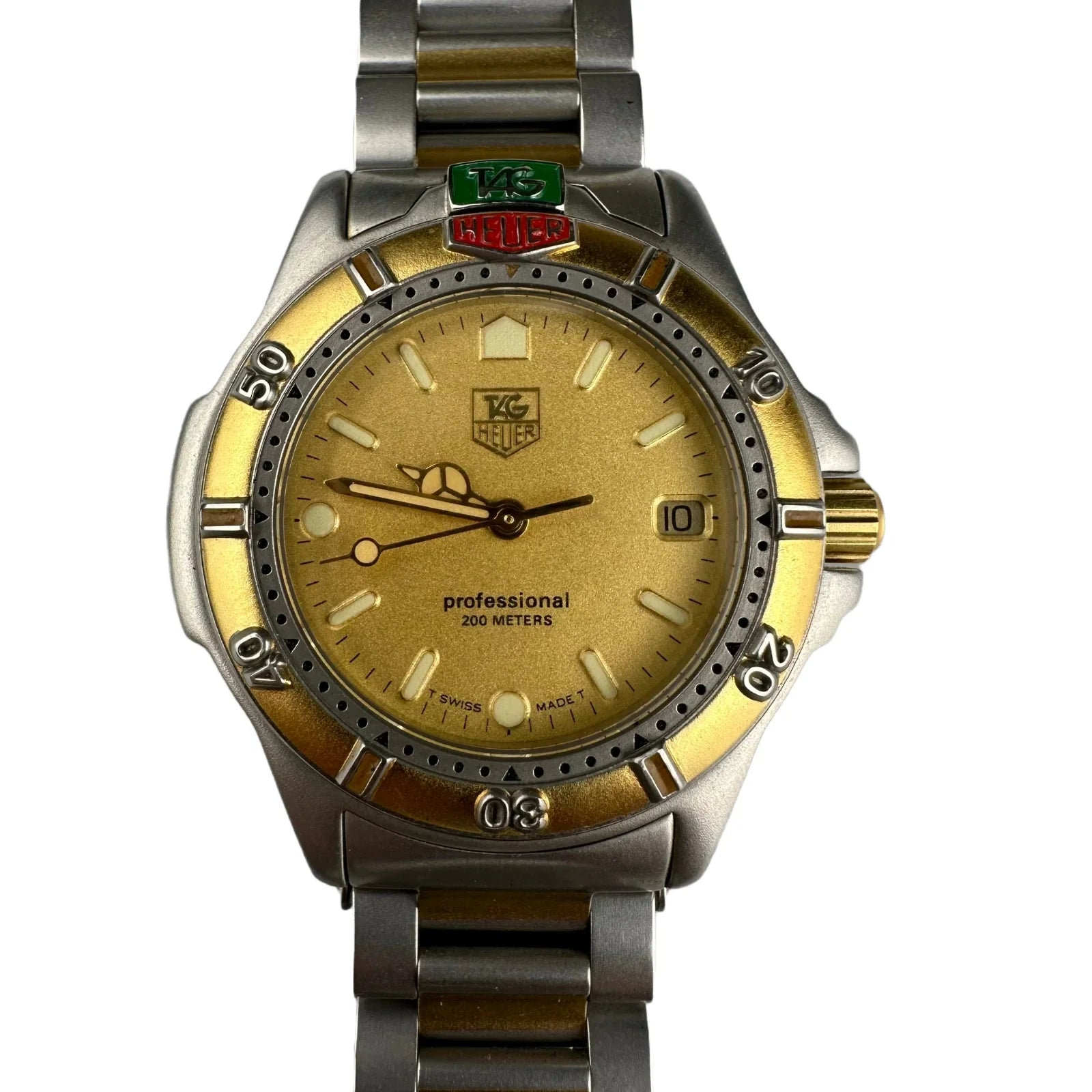 Tag Heuer 995.413 Professional Quartz 4000 series watch Gold/Steel 200m