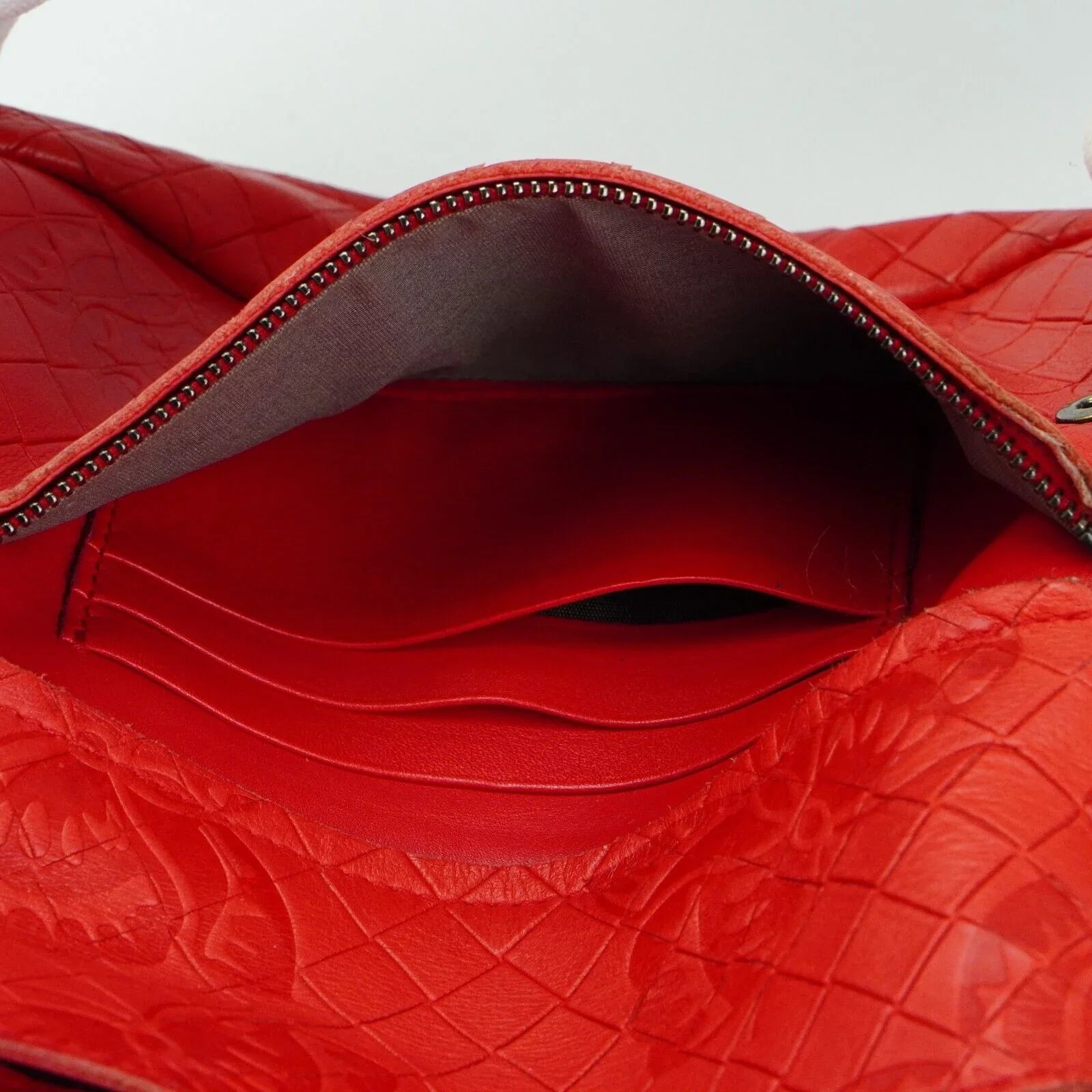 Bottega Veneta Olimpia mini Crossbody Leather Bag Red
