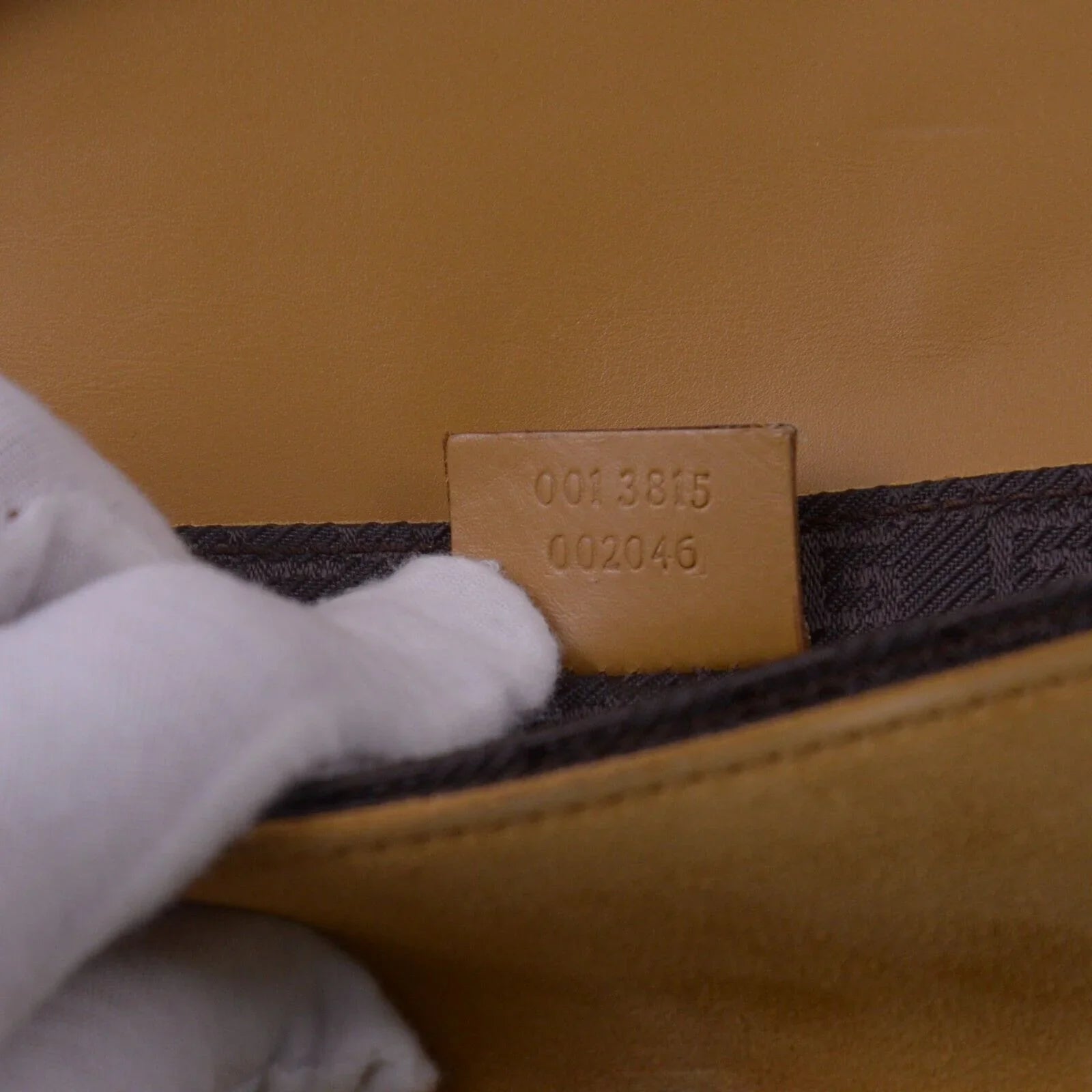 Gucci GG Blondie Baguette Bag, Tan Suede Leather