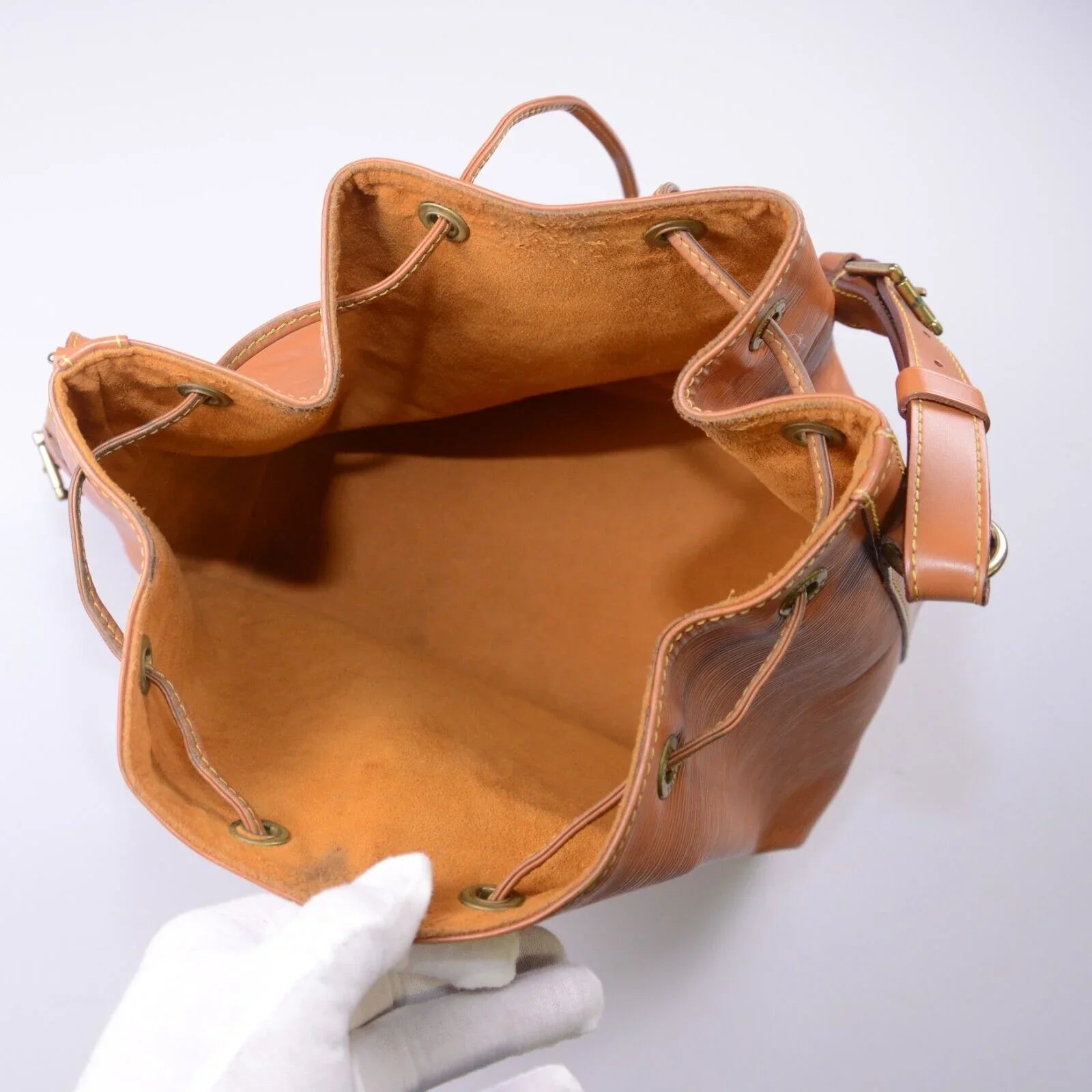 Louis Vuitton Epi Noe Bucket Petit Mini Bag Brown - Lost Designer