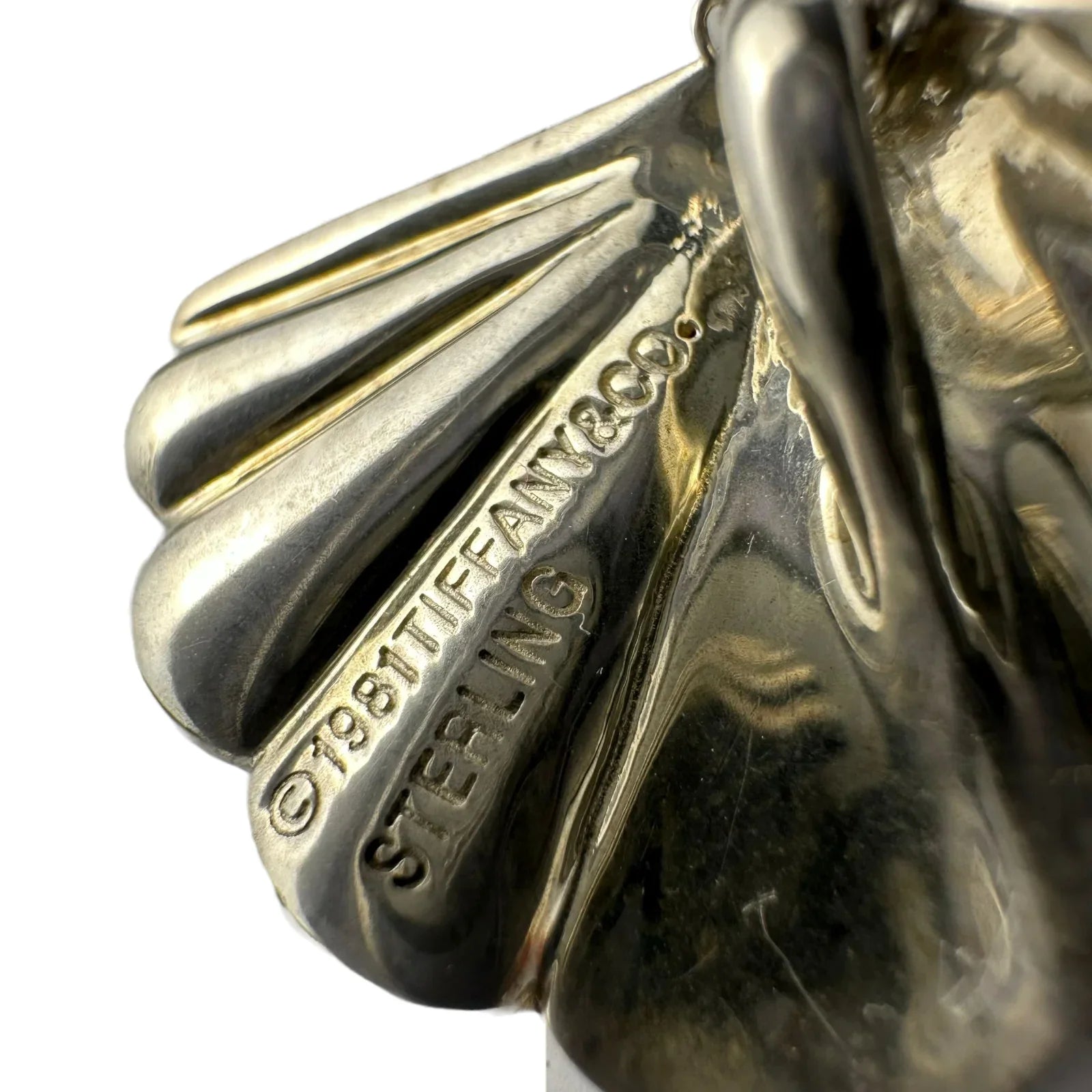 Tiffany & Co Shell Motif Sterling Silver Pendant Necklace - Lost Designer