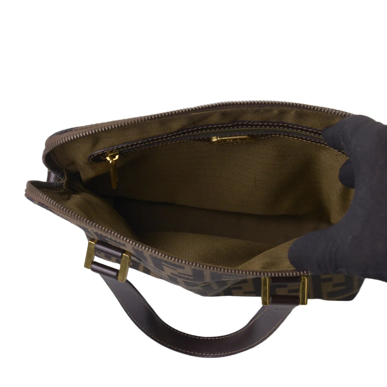 Fendi FF Zucca Monogram Handbag Tobacco - Lost Designer