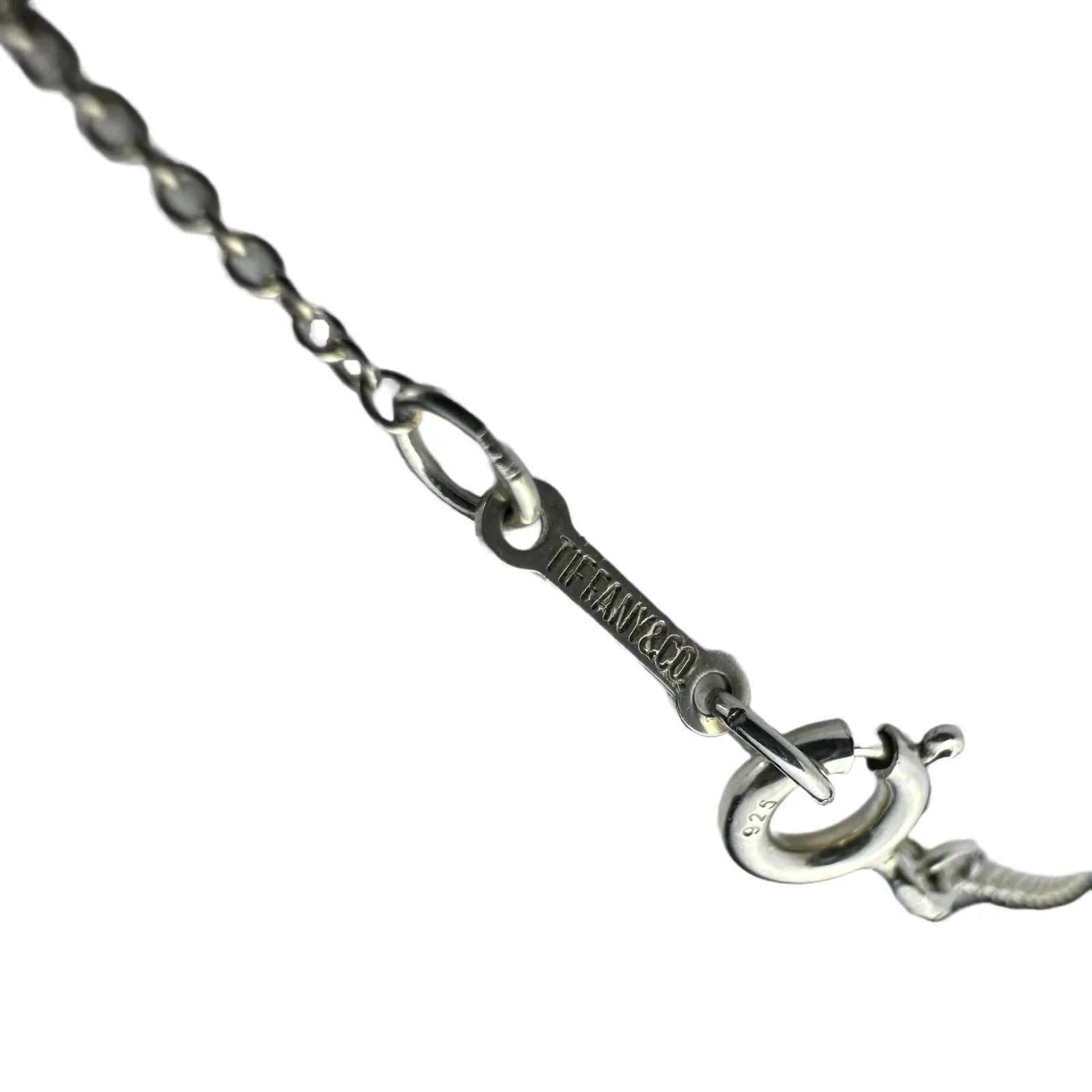 Tiffany & Co Mini Bean Pendant Necklace Sterling Silver - Lost Designer