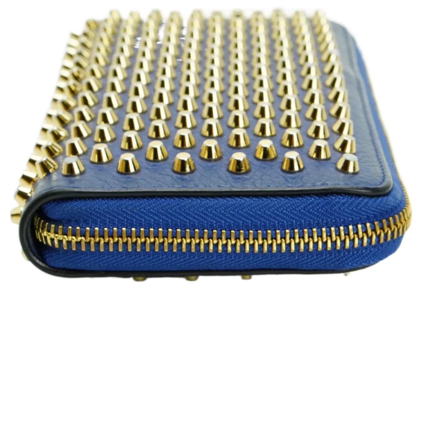 Christian Louboutin Panettone Spike Long Wallet Blue