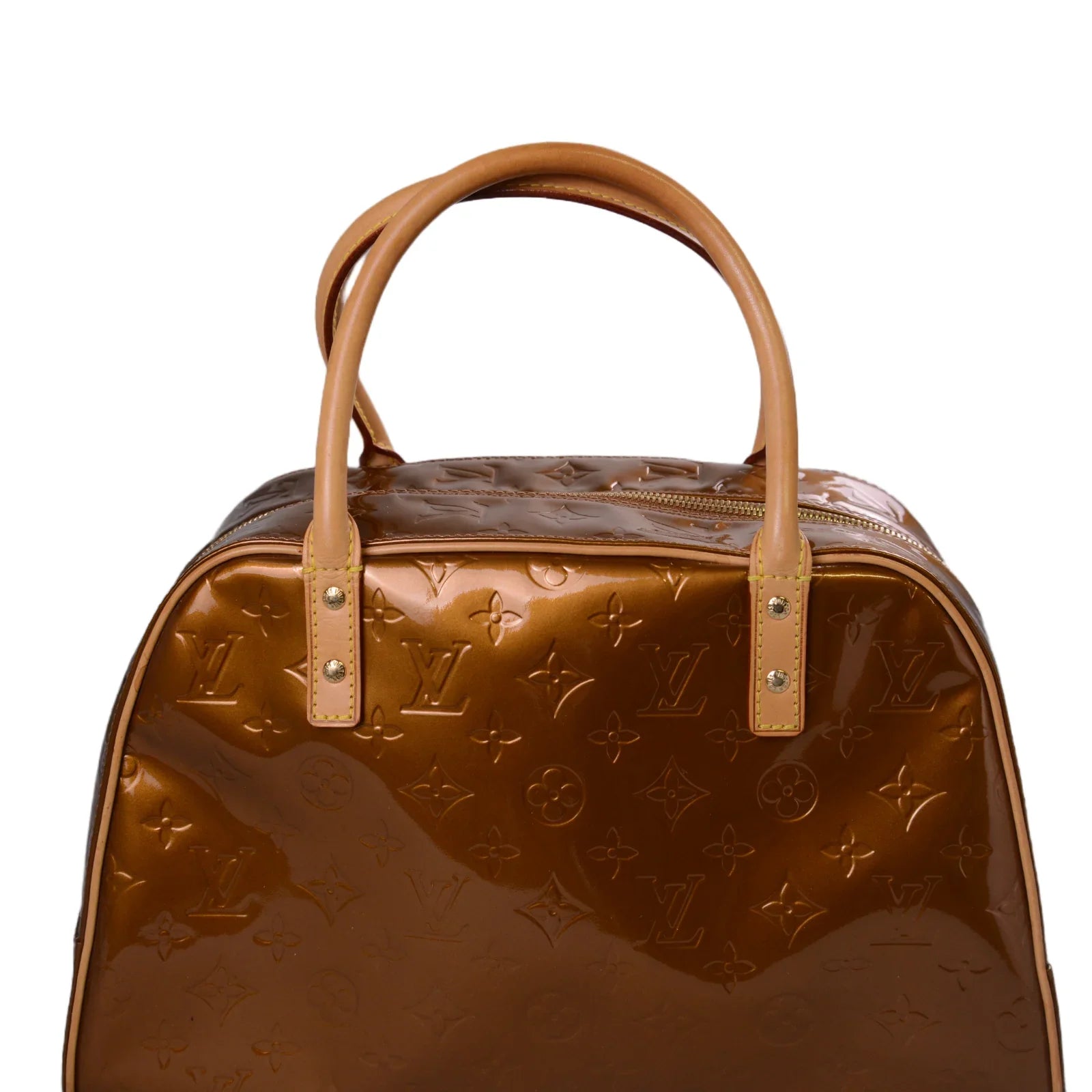 Louis Vuitton Monogram Vernis Tompkins Bag, Square, Bronze