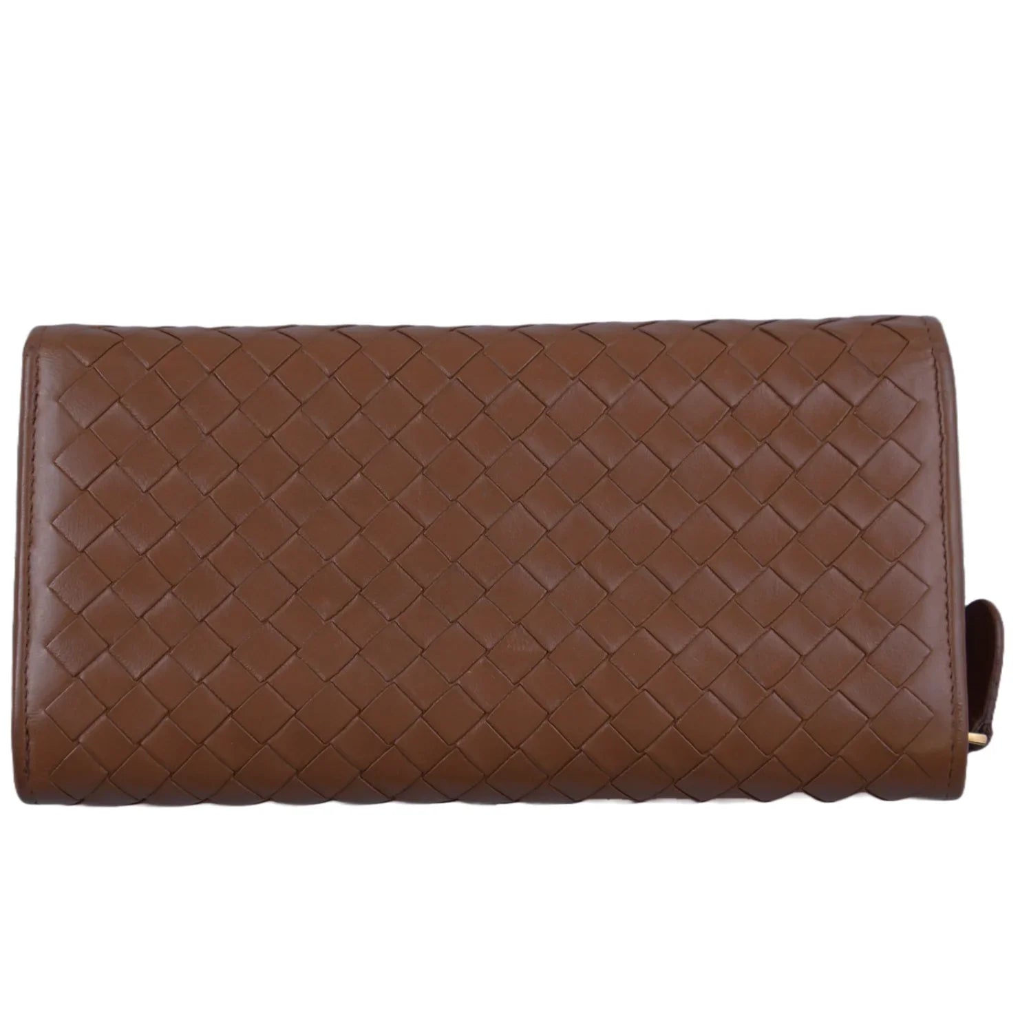 Bottega Veneta Intrecciato Long Wallet, Brown