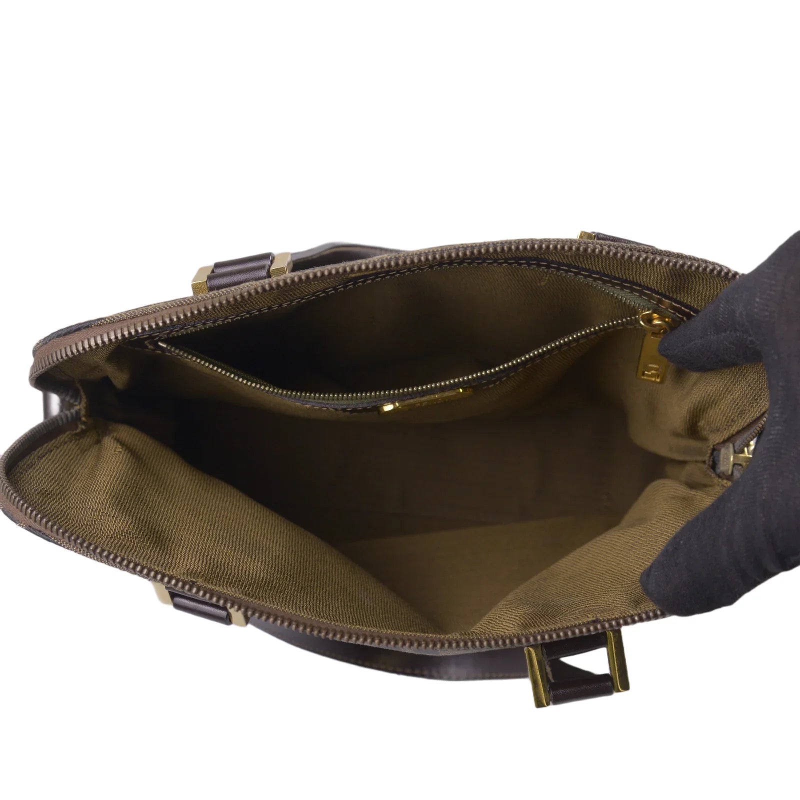 Fendi FF Zucca Monogram Handbag Tobacco - Lost Designer