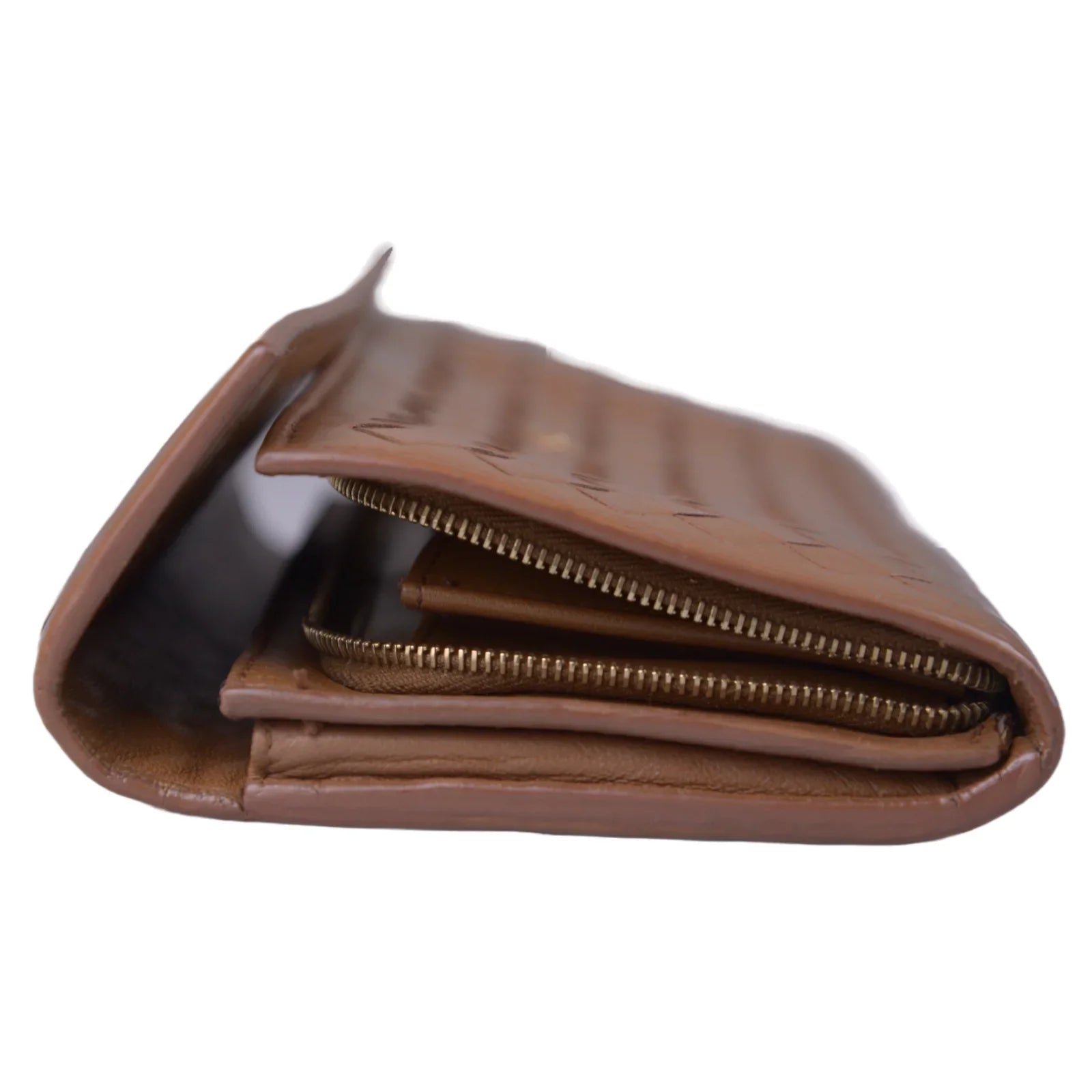 Bottega Veneta Intrecciato Long Wallet, Brown