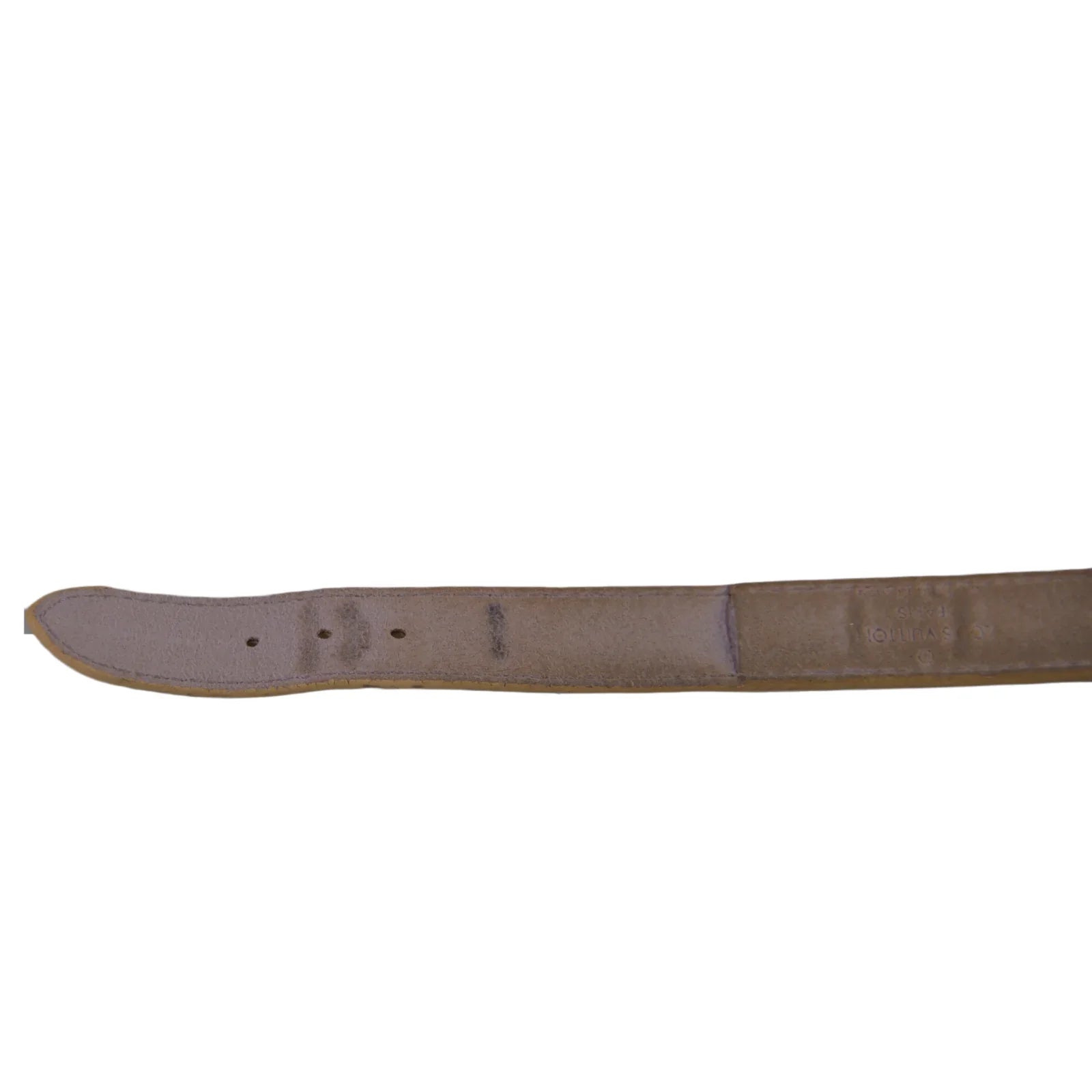 Louis Vuitton Good Luck Monogram Leather Bangle, Beige - Lost Designer