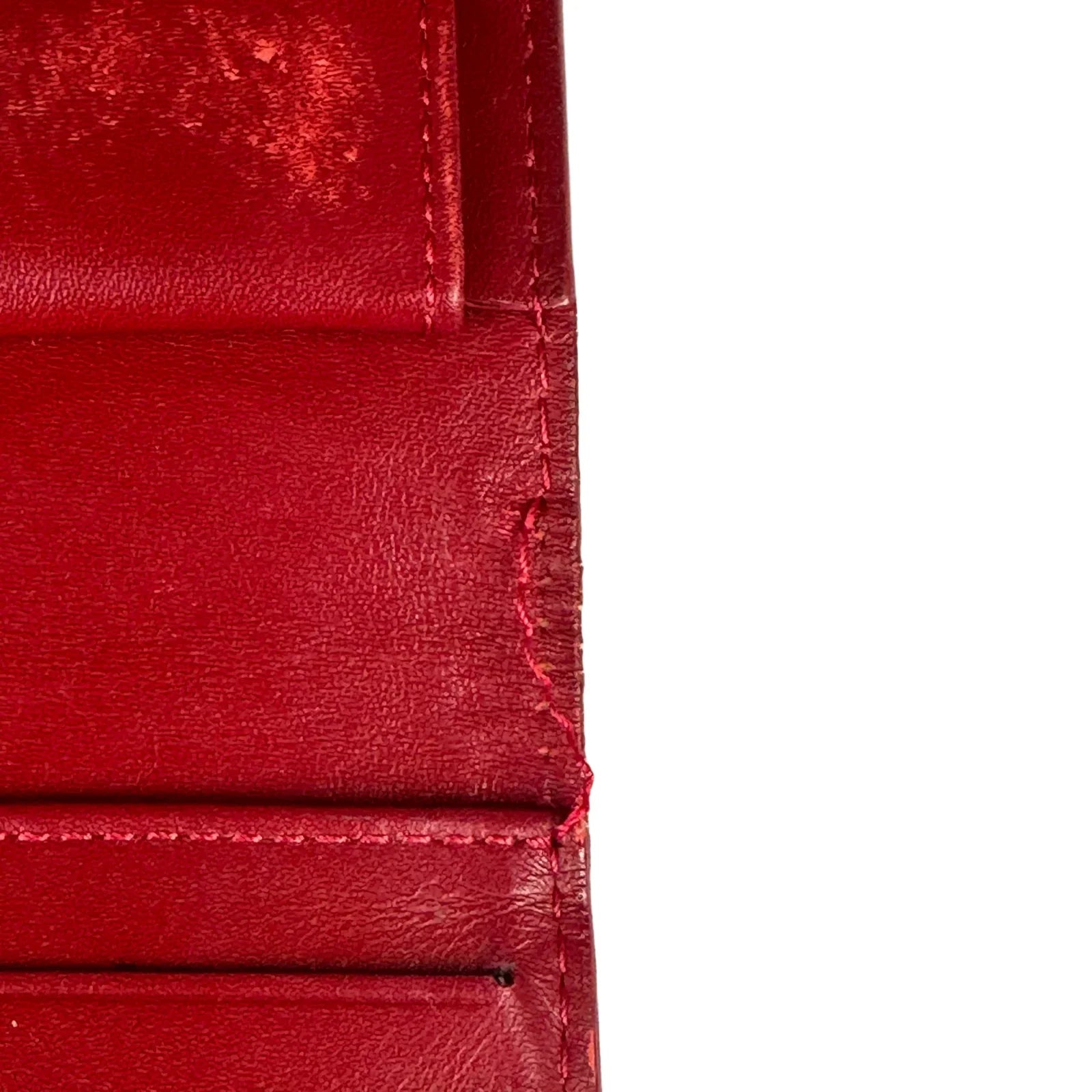 Louis Vuitton Monogram Vernis Porte Tresor International Wallet Red