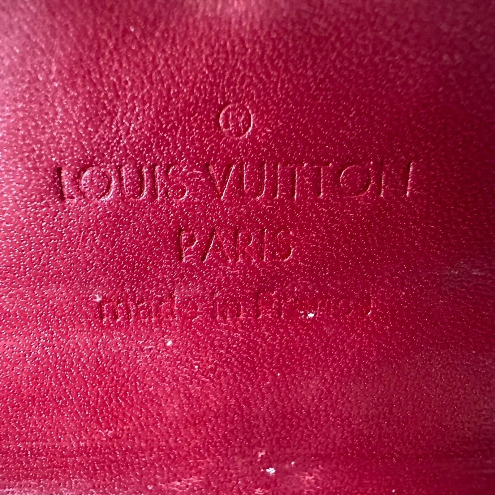 Louis Vuitton Monogram Vernis Porte Tresor International Wallet Red