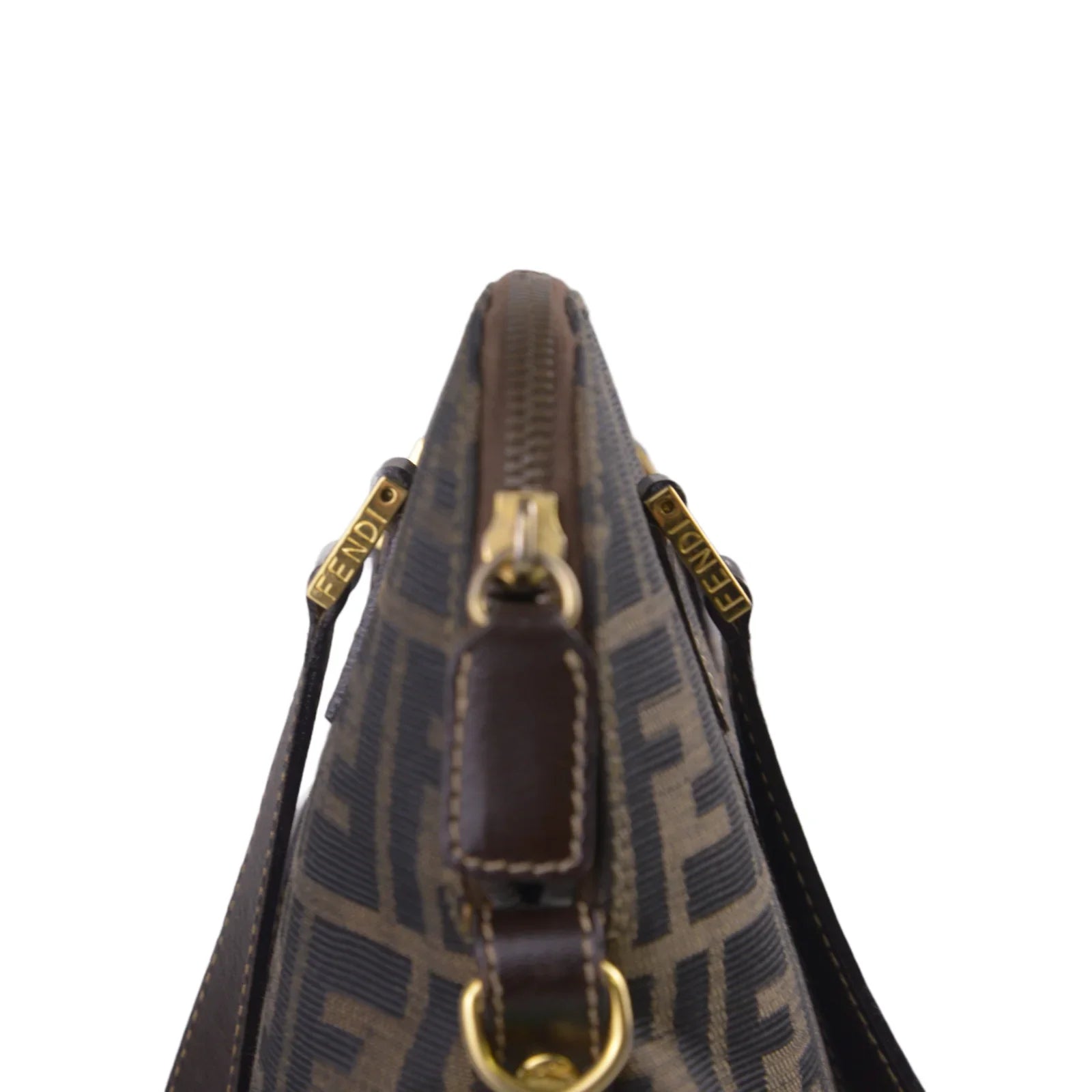 Fendi FF Zucca Monogram Handbag Tobacco - Lost Designer