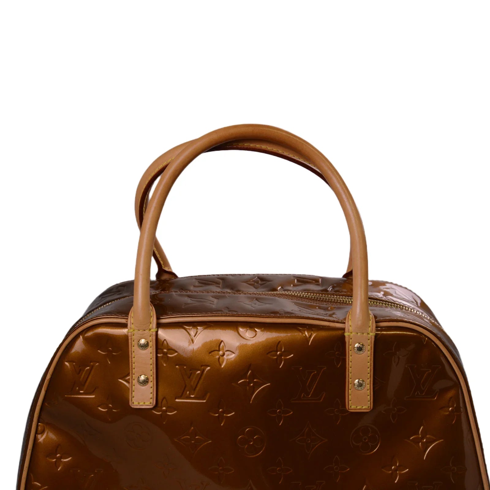 Louis Vuitton Monogram Vernis Tompkins Bag, Square, Bronze