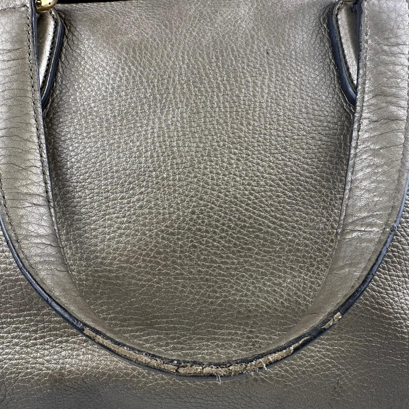 Gucci Interlocking GG Soho Working Tote Bag, Metallic Champagne - Lost Designer