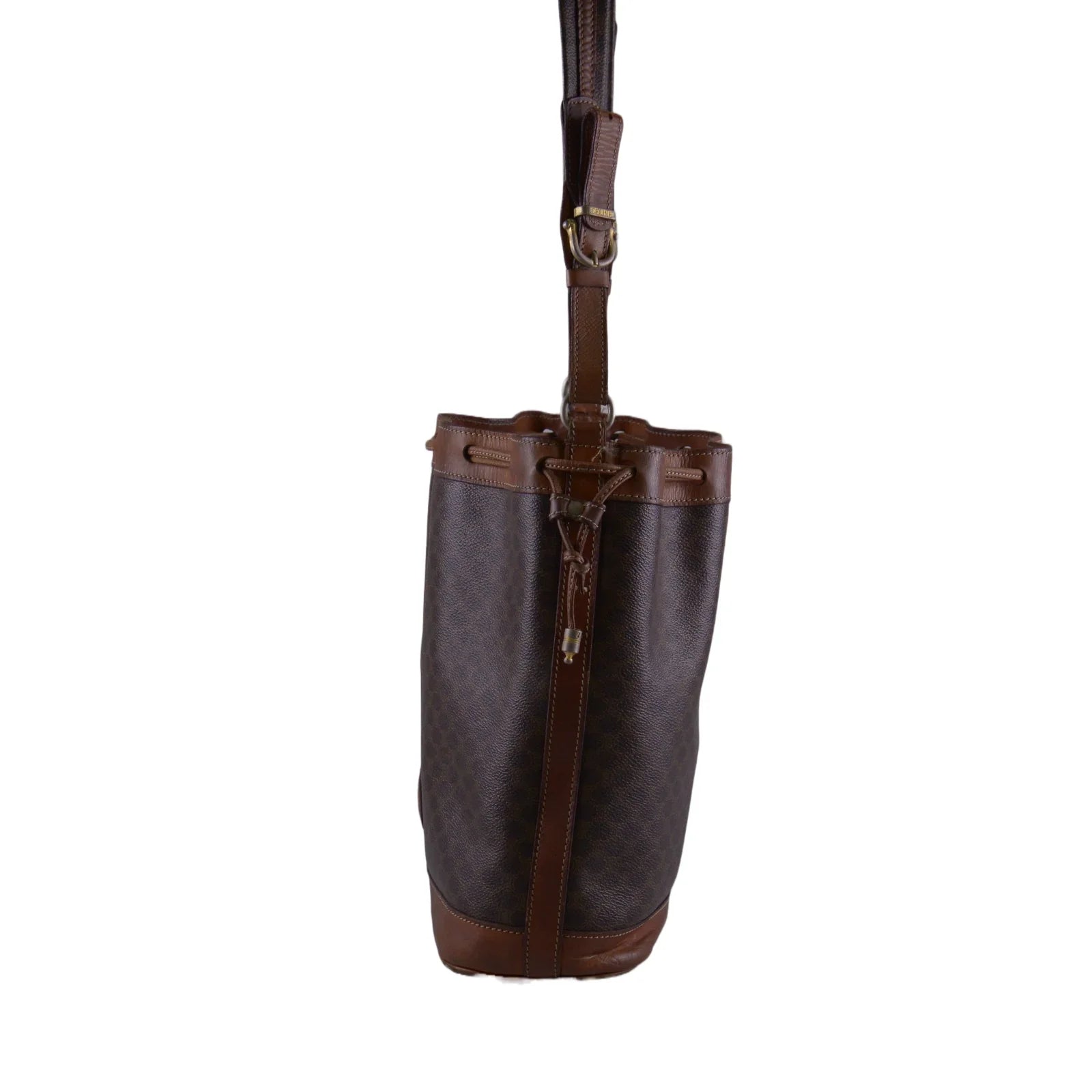 Celine Macadam Monogram Drawstring Bucket Bag