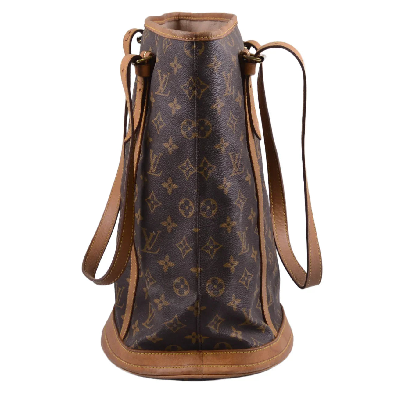 Louis Vuitton Bucket GM Monogram Tote Bag With Pouch