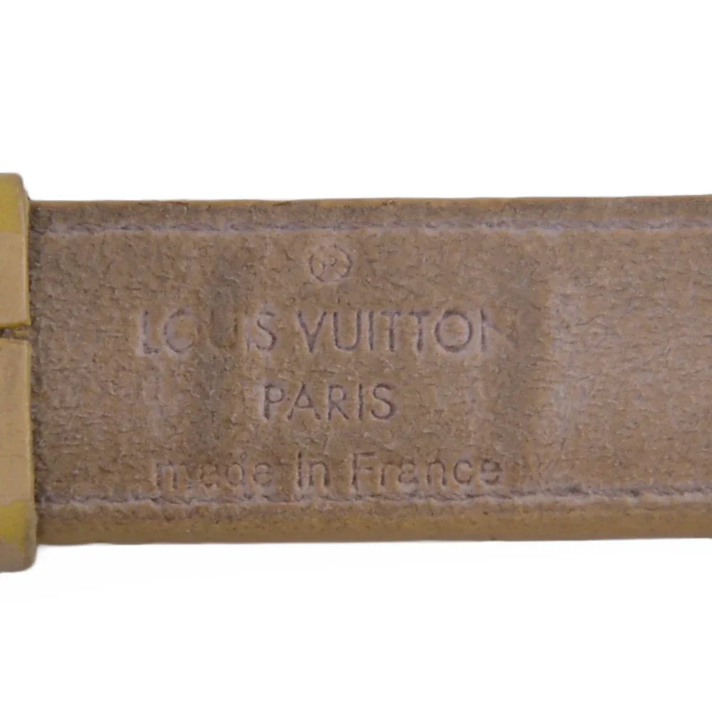 Louis Vuitton Good Luck Monogram Leather Bangle, Beige - Lost Designer