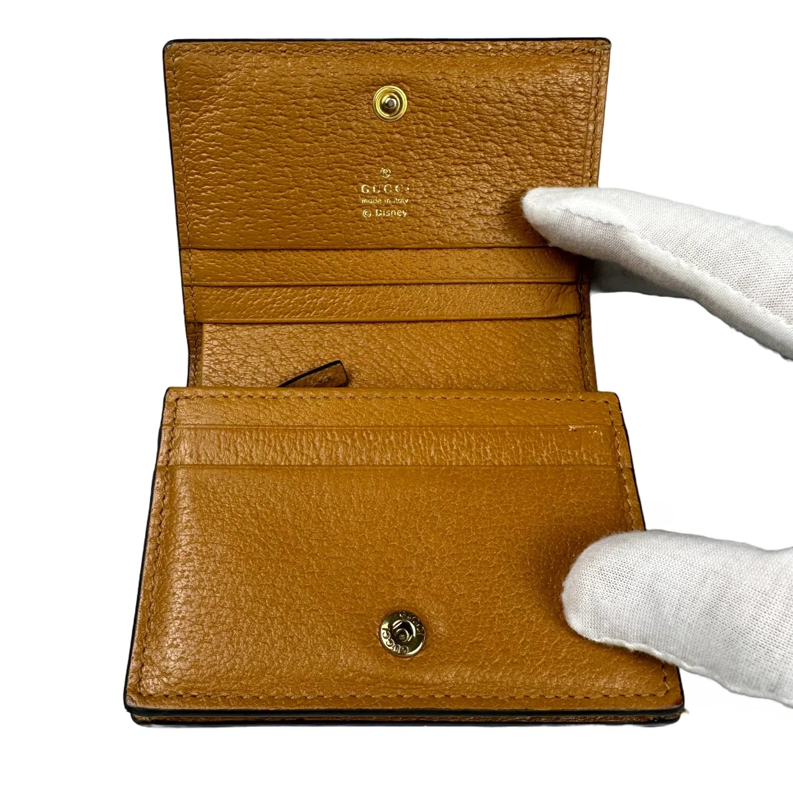 Gucci X Disney Collaboration Mickey GG Folio Fold Wallet - Lost Designer