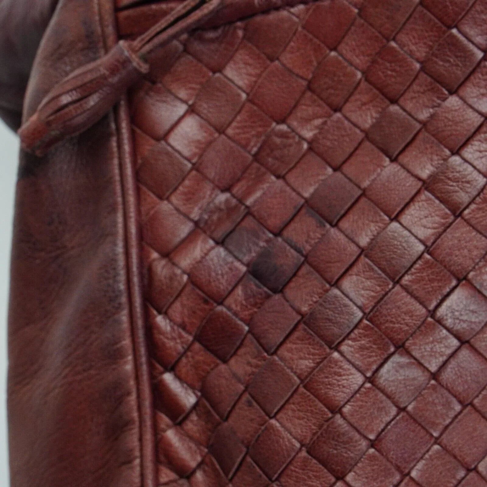 Bottega Veneta Intrecciato Leather Fold Over Shoulder Bag Brown - Lost Designer
