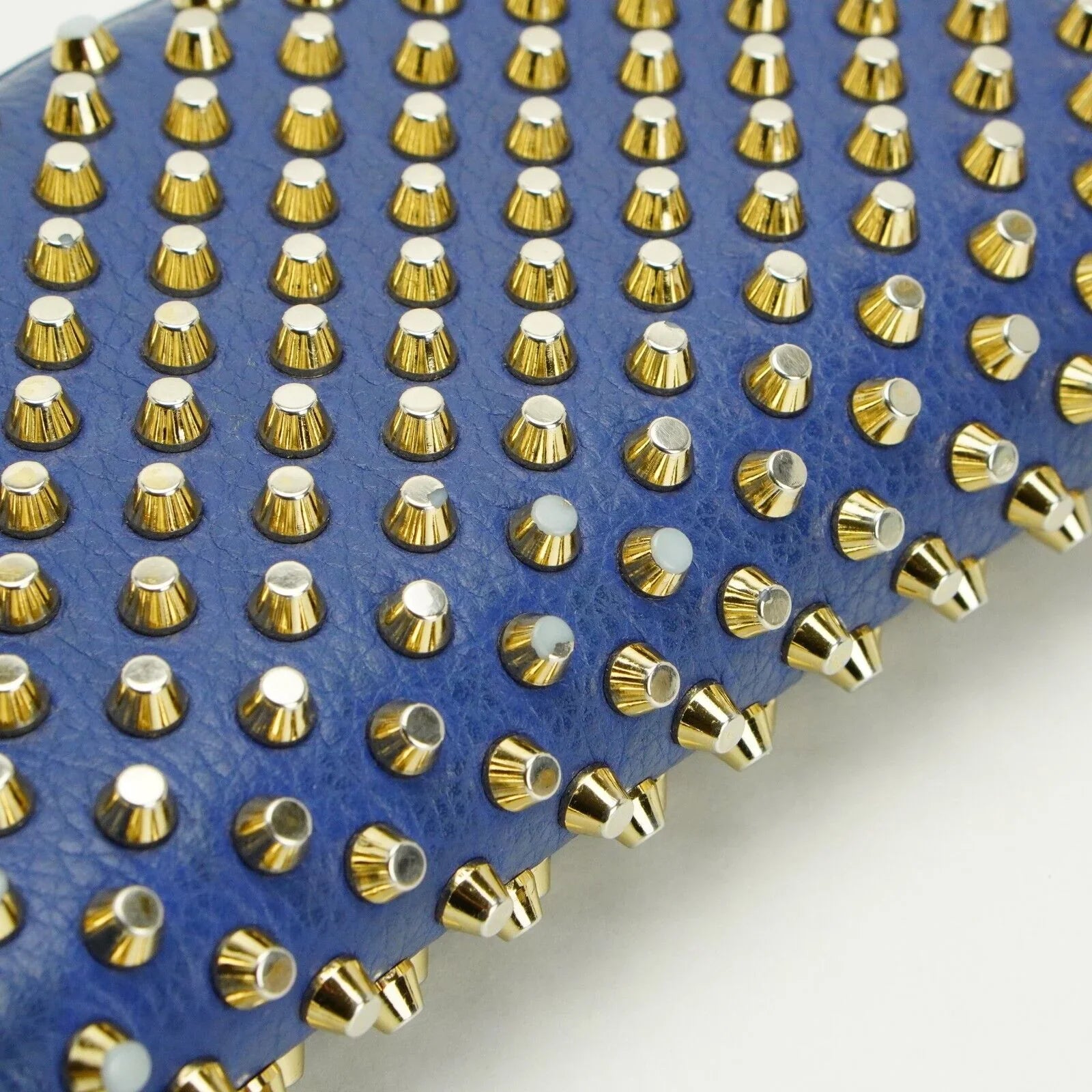 Christian Louboutin Panettone Spike Long Wallet Blue