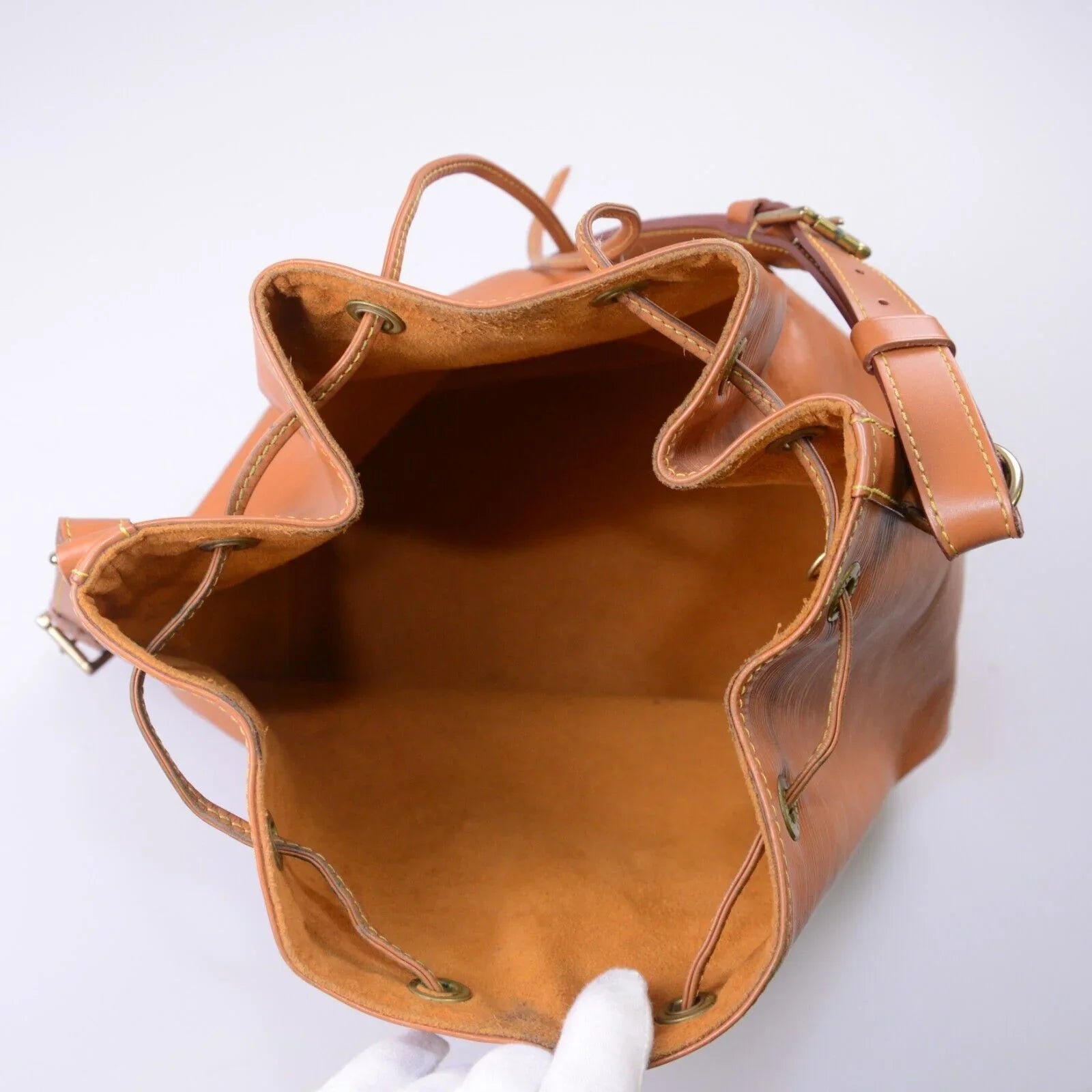 Louis Vuitton Epi Noe Bucket Petit Mini Bag Brown - Lost Designer