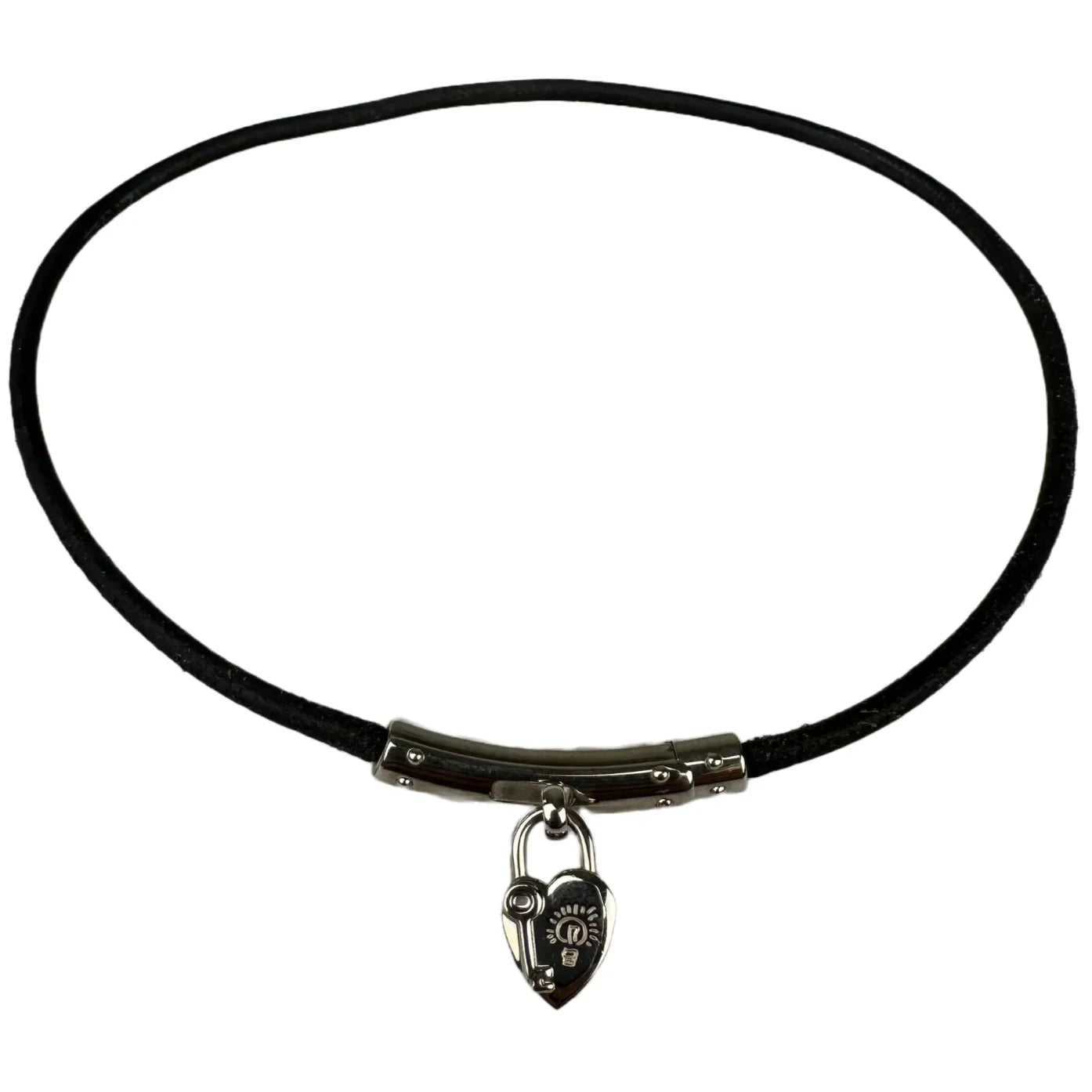 Hermes Viviride Choker Necklace Heart Cadena Motif