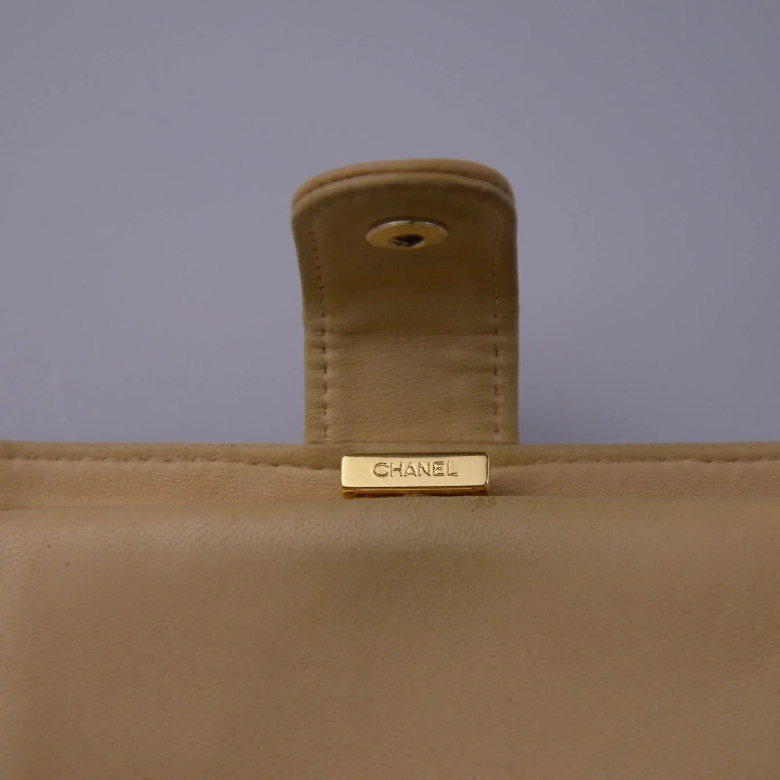 Chanel Caviar CC Timeless Bifold Wallet Beige - Lost Designer