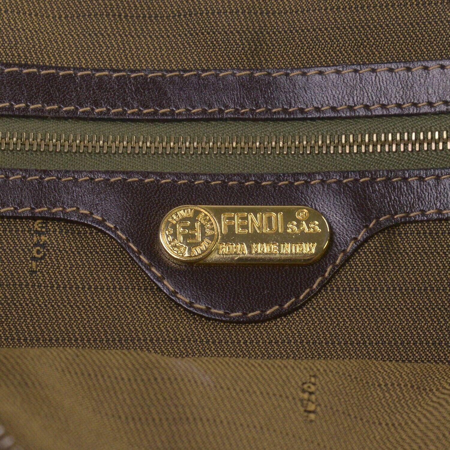 Fendi FF Zucca Monogram Handbag Tobacco - Lost Designer