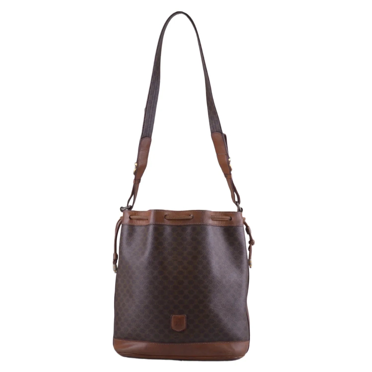 Celine Macadam Monogram Drawstring Bucket Bag