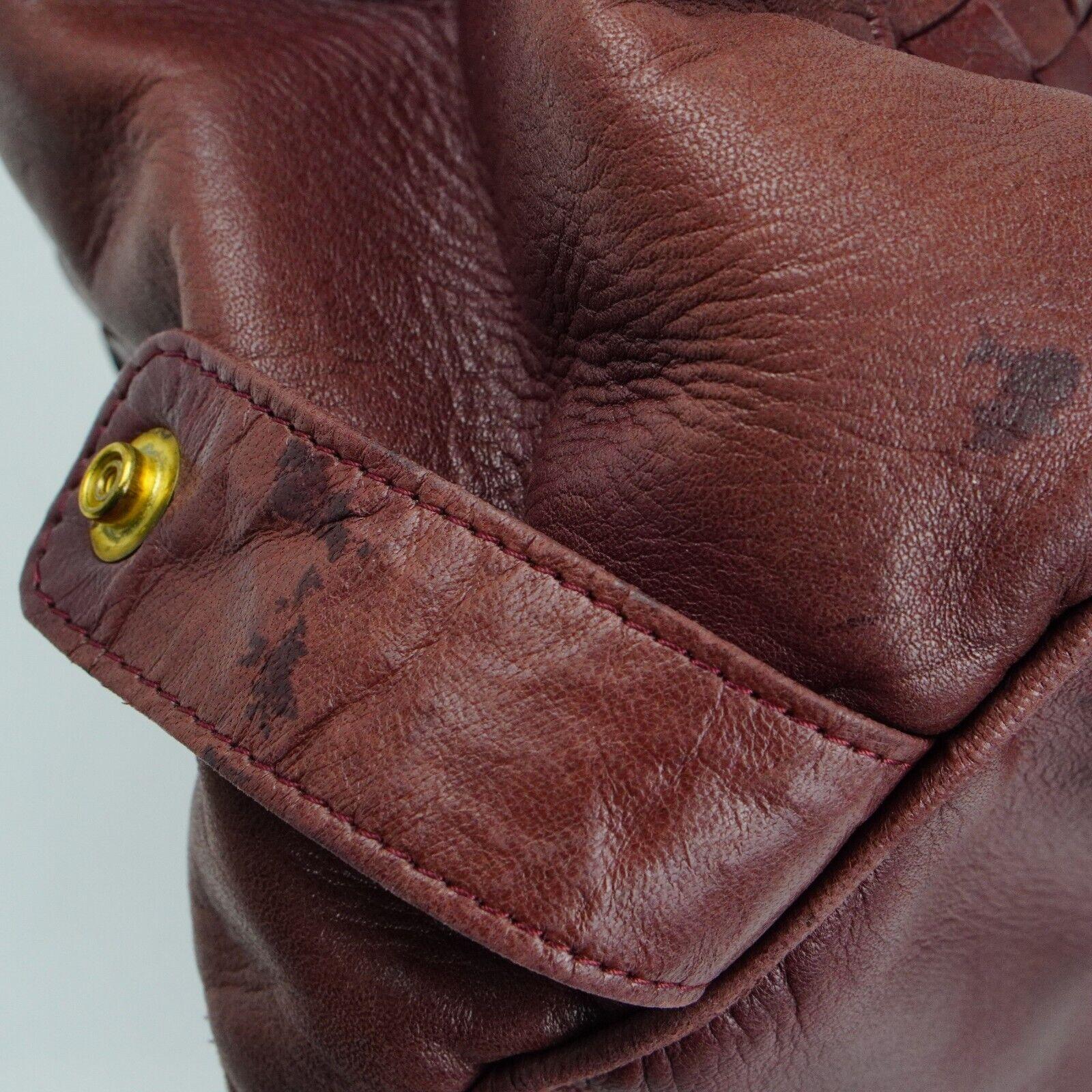 Bottega Veneta Intrecciato Leather Fold Over Shoulder Bag Brown - Lost Designer