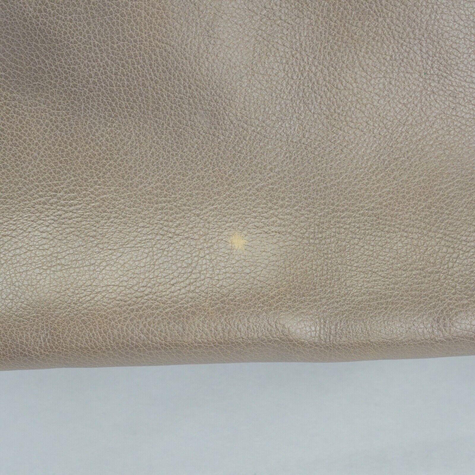 Prada Twin Pocket Tote Glace Calf Leather Bag Taupe