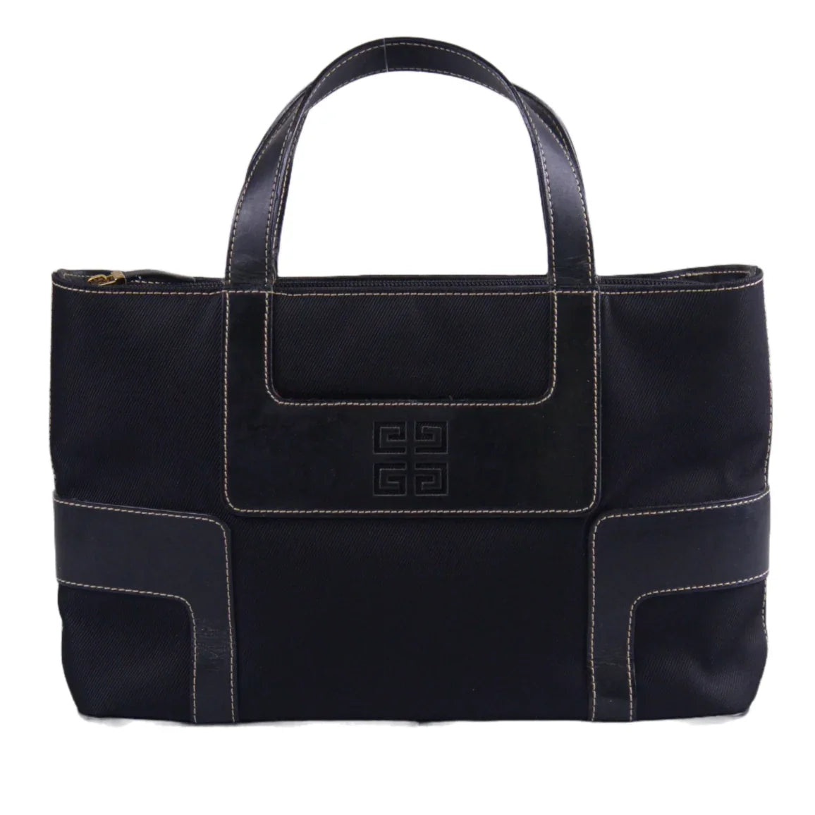 Givenchy Handbag Leather x Canvas Bag Black