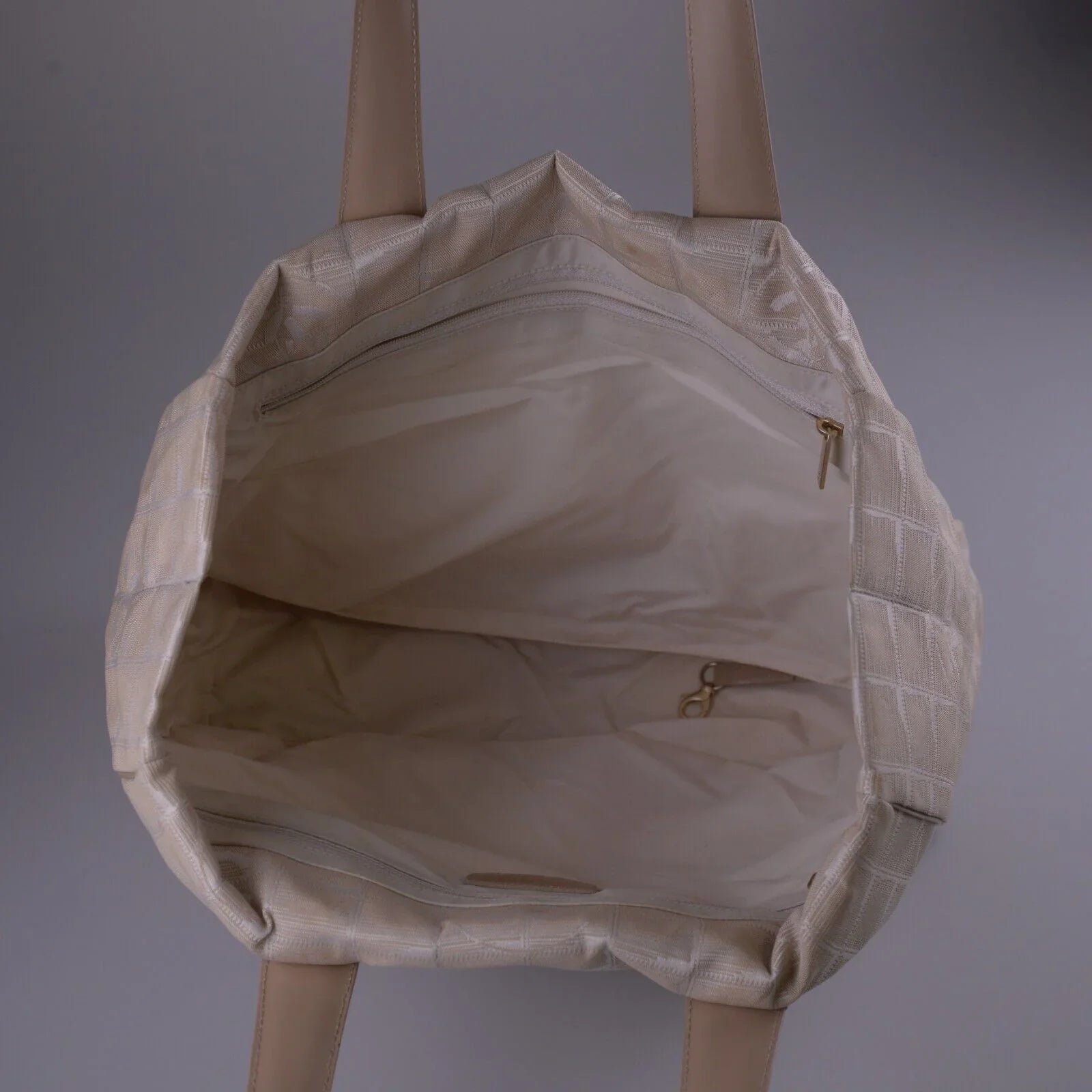 Chanel Travel Line Tote Bag Beige