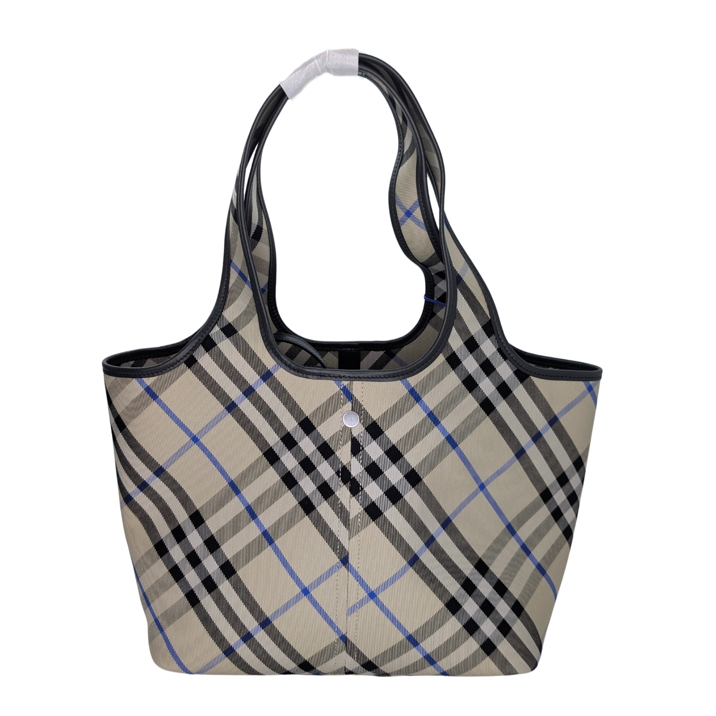 Burberry Check Medium Canvas Tote Bag