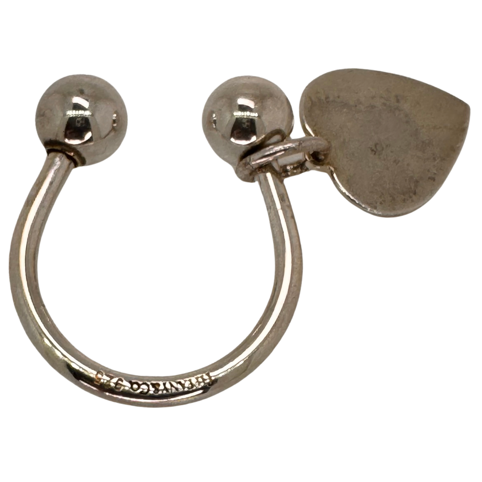 Tiffany &Co. Heart Key Charm – Sterling Silver