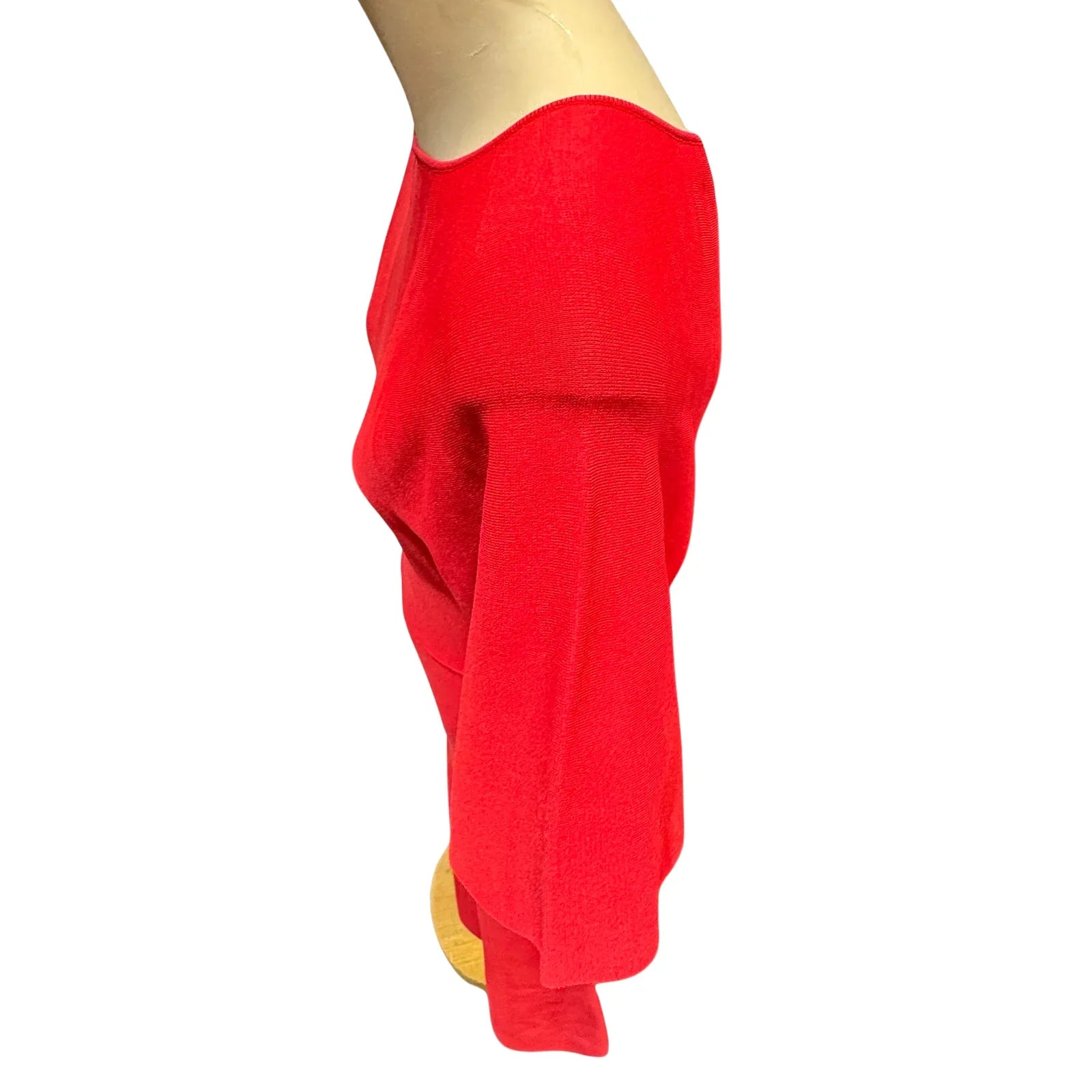 Valentino Flutter Sleeve Maxi Dress Red