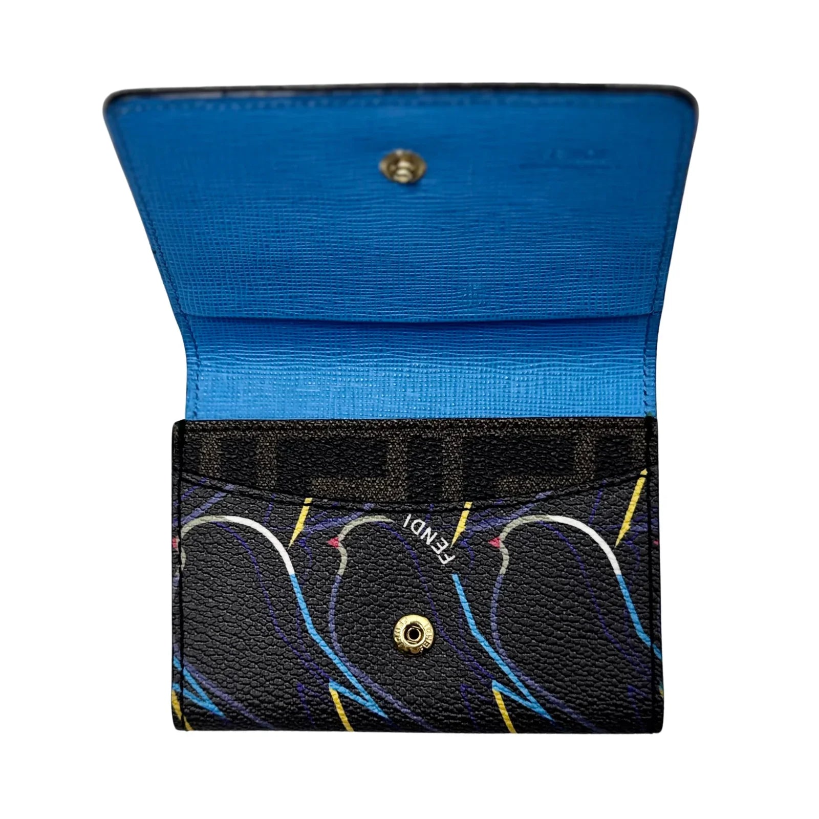 Fendi Vitello Elite Qutweet Compact Wallet