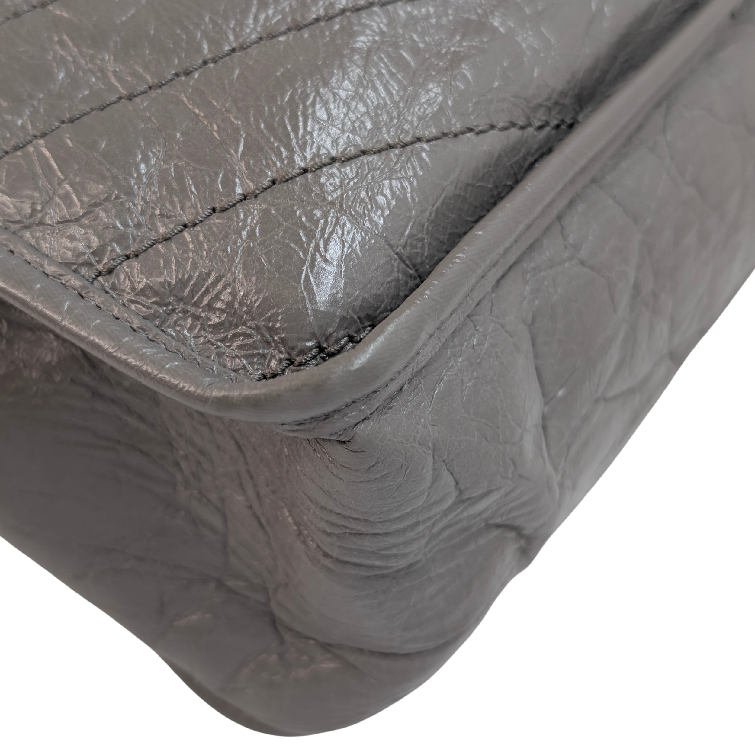 Yves Saint Laurent Crinkled Calfskin Matelasse Monogram Medium Niki Bag