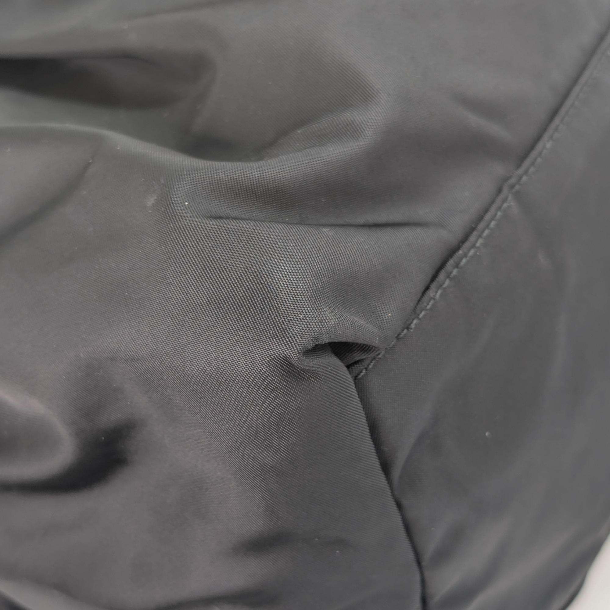 Black Prada Nylon Tessuto Top Handle Crossbody/Shoulder Bag