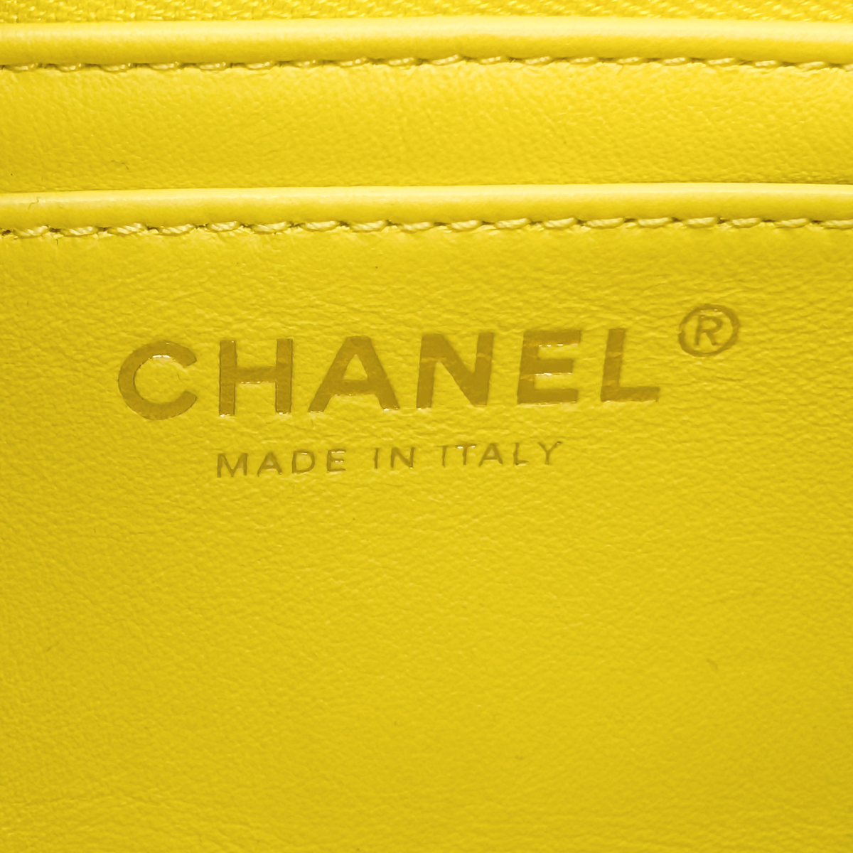 Chanel Pearl Crush Mini Flap Bag Yellow