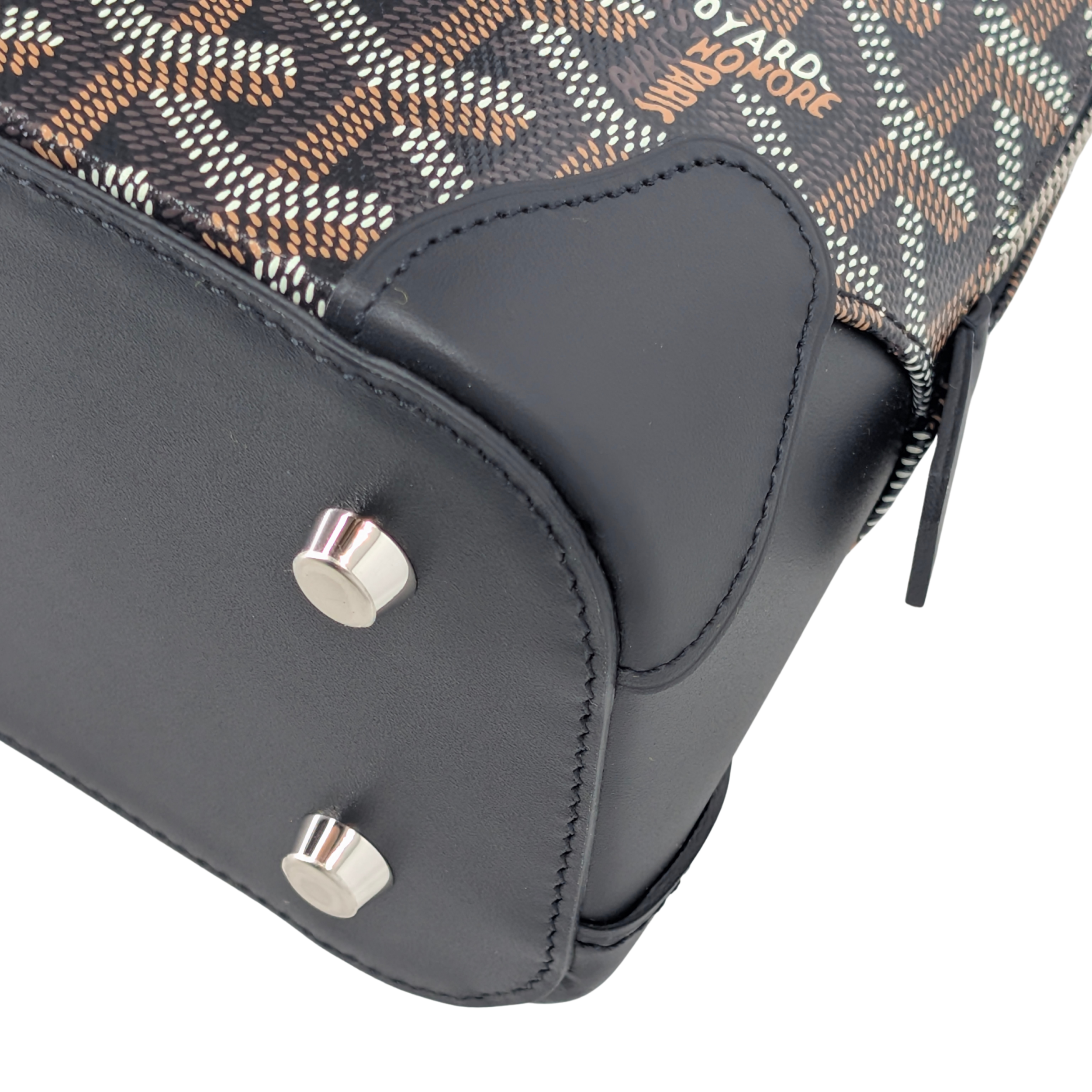 Goyard Mini Vendome Top Handle Bag Black