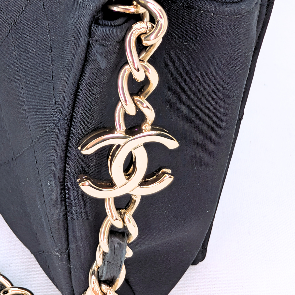 Chanel Camellia Shoulder Bag Black