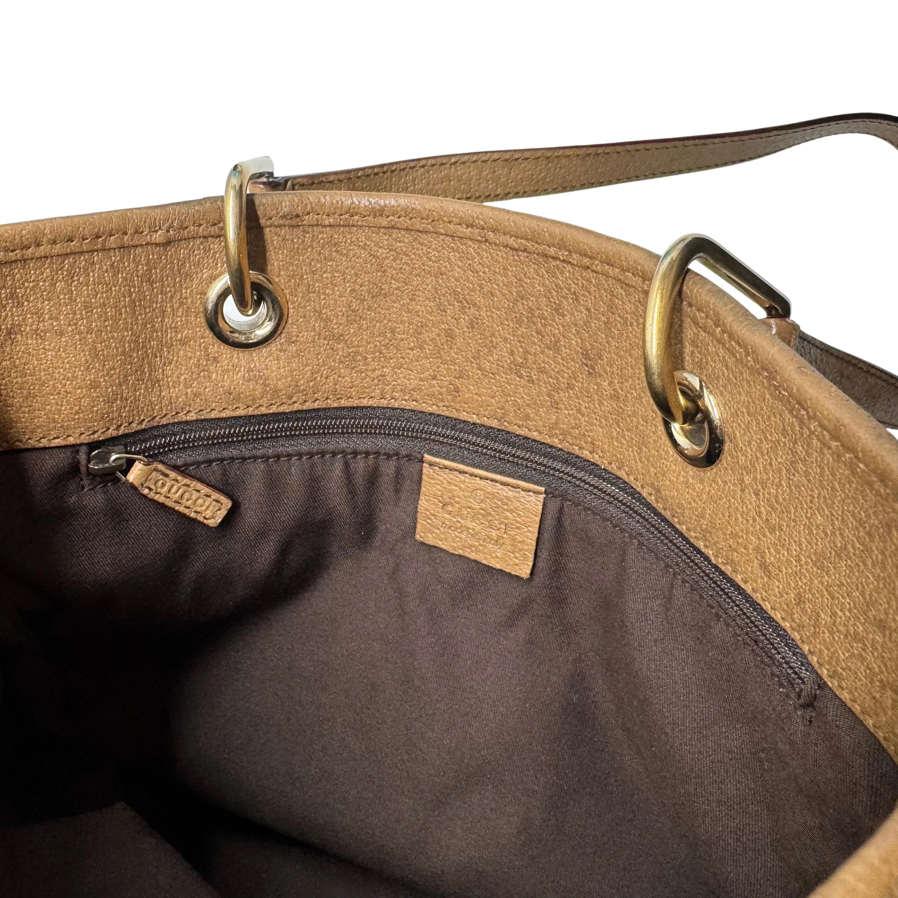 Gucci GG Canvas Tote Bag Brown - Lost Designer