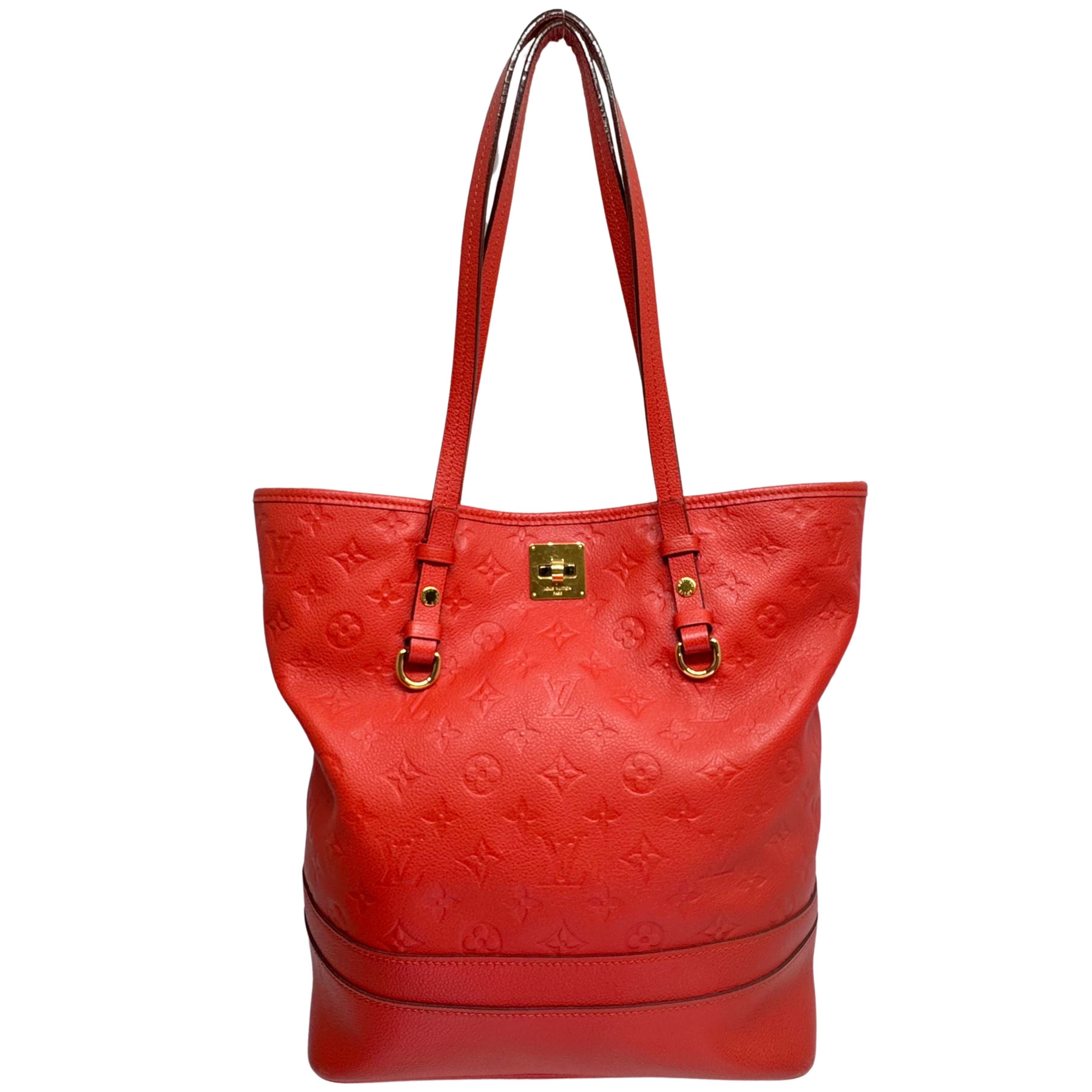 Louis Vuitton Empreinte Citadine Tote Bag Leather Red