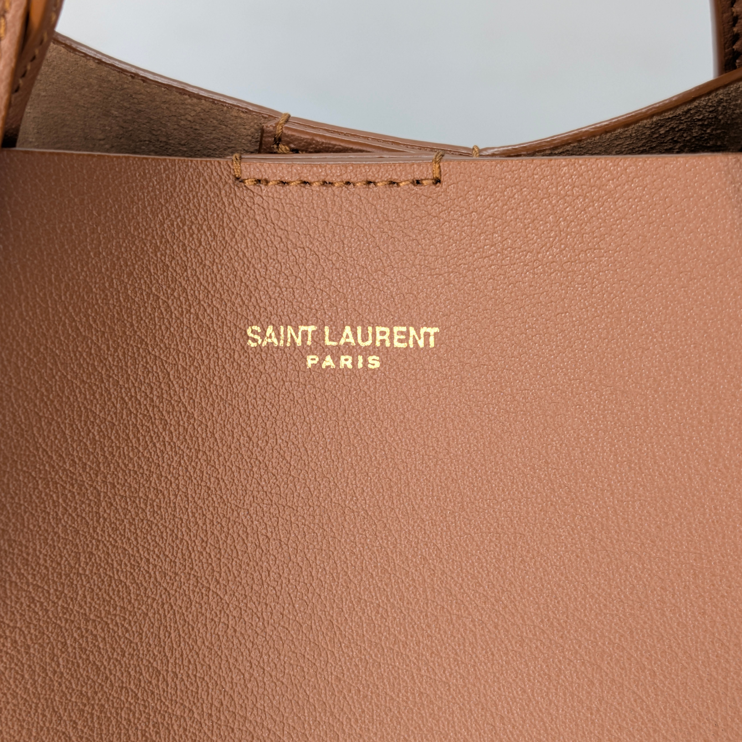 Yves Saint Laurent Toy Shopping Tote Brown